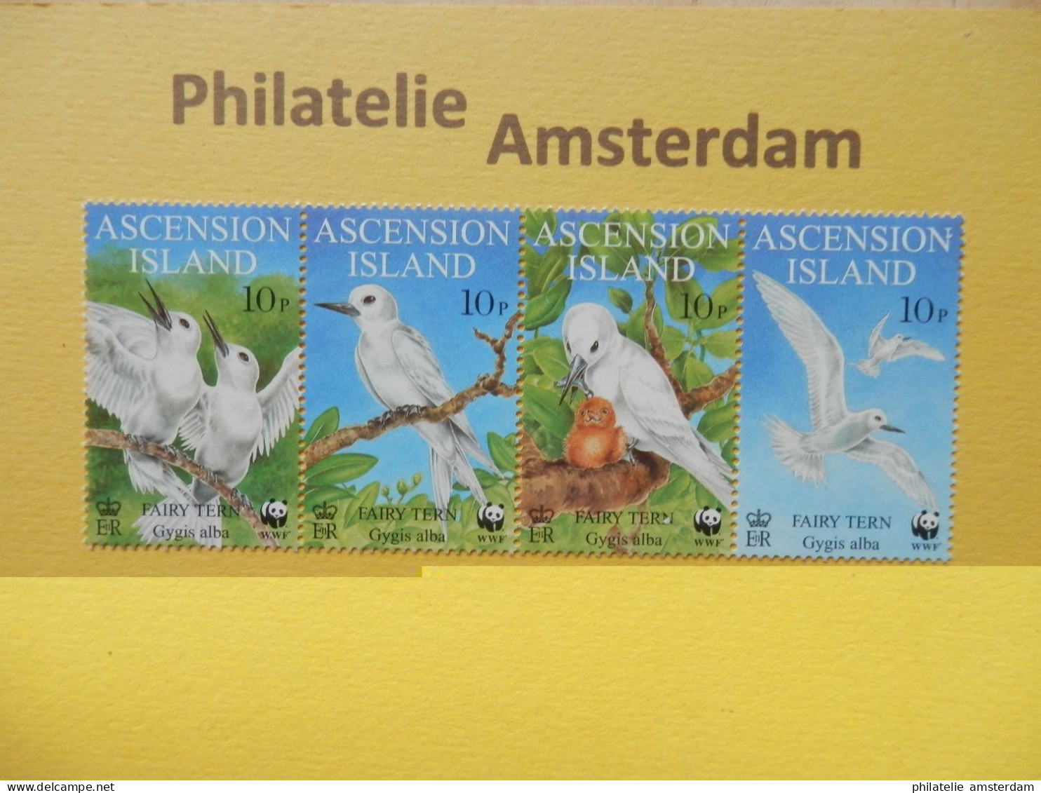 Ascension Island 1999, WWF BIRDS GYGIS ALBA: Mi 786-89, ** - Neufs