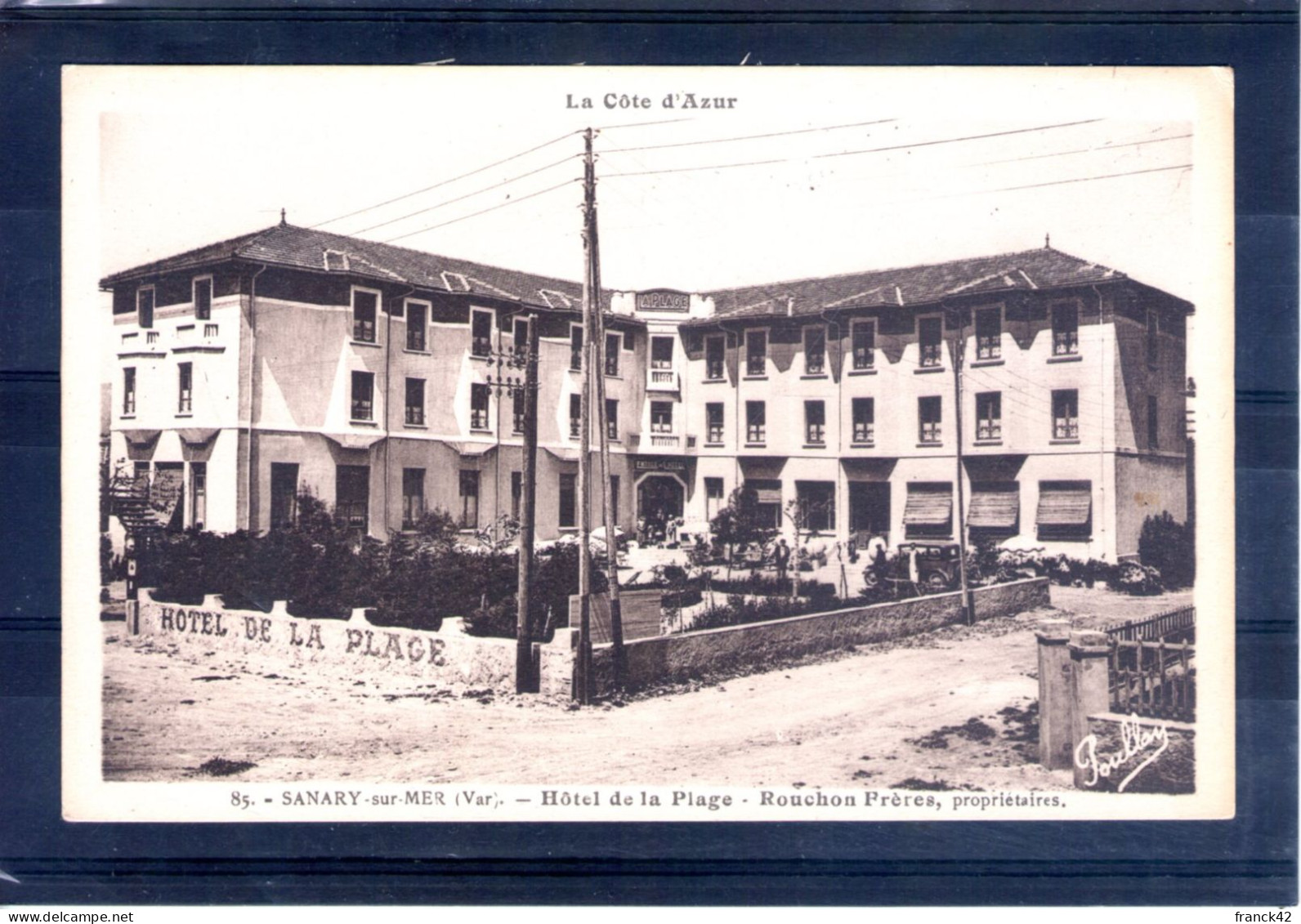 83. Sanary Sur Mer. Hôtel De La Plage - Sanary-sur-Mer