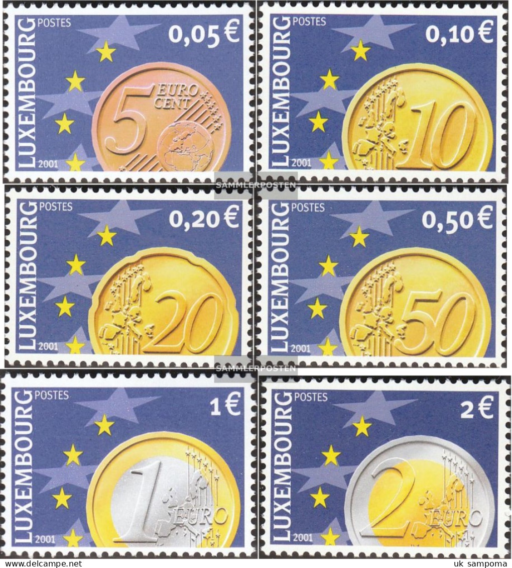 Luxembourg 1544-1549 (complete Issue) Unmounted Mint / Never Hinged 2001 Euro-Coins - Ungebraucht