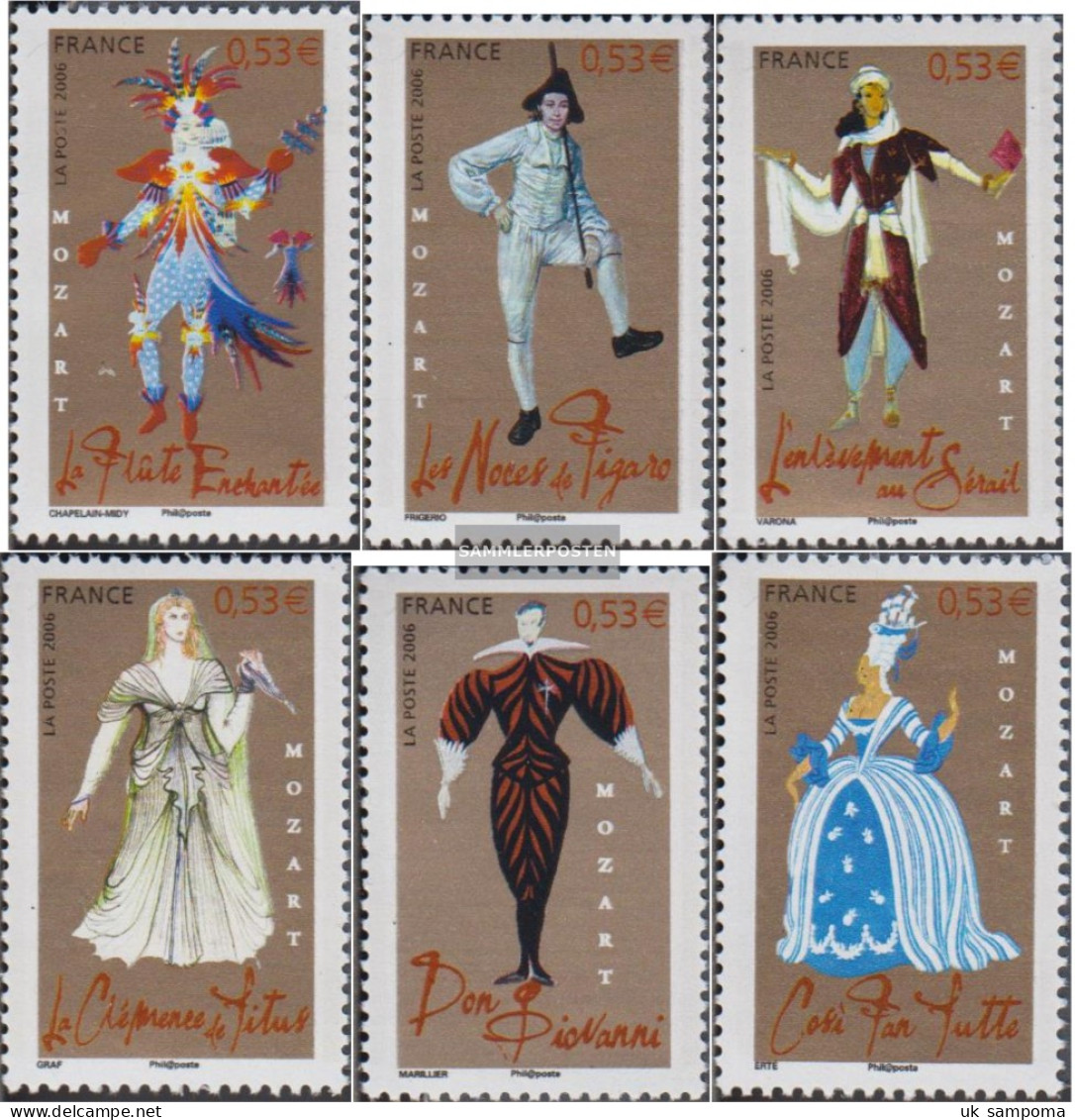 France 4082-4087 (complete Issue) Unmounted Mint / Never Hinged 2006 Wolfgang Amadeus Mozart Operas - Unused Stamps