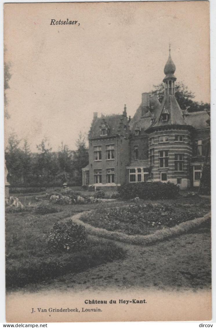 Rotselaar - Kasteel Van Heikant (Van Grinderbeek) (gelopen Kaar Met Zegel En Sterstempel Rotselaar) - Rotselaar