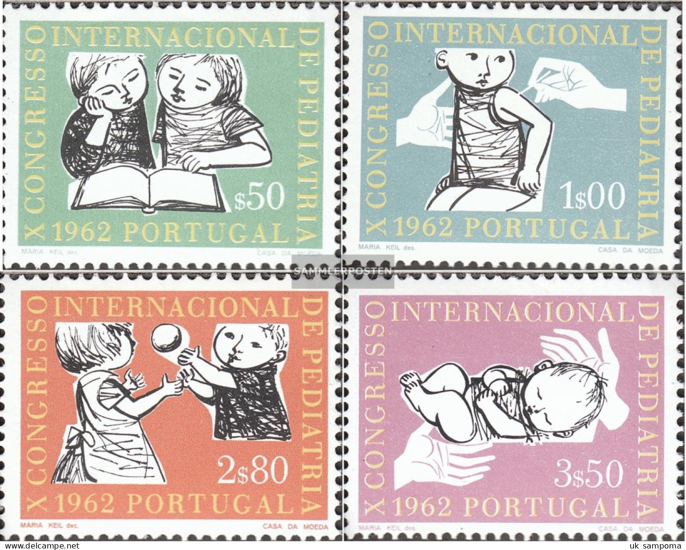 Portugal 923-926 (complete Issue) Unmounted Mint / Never Hinged 1962 Kinderheilkunde - Ungebraucht