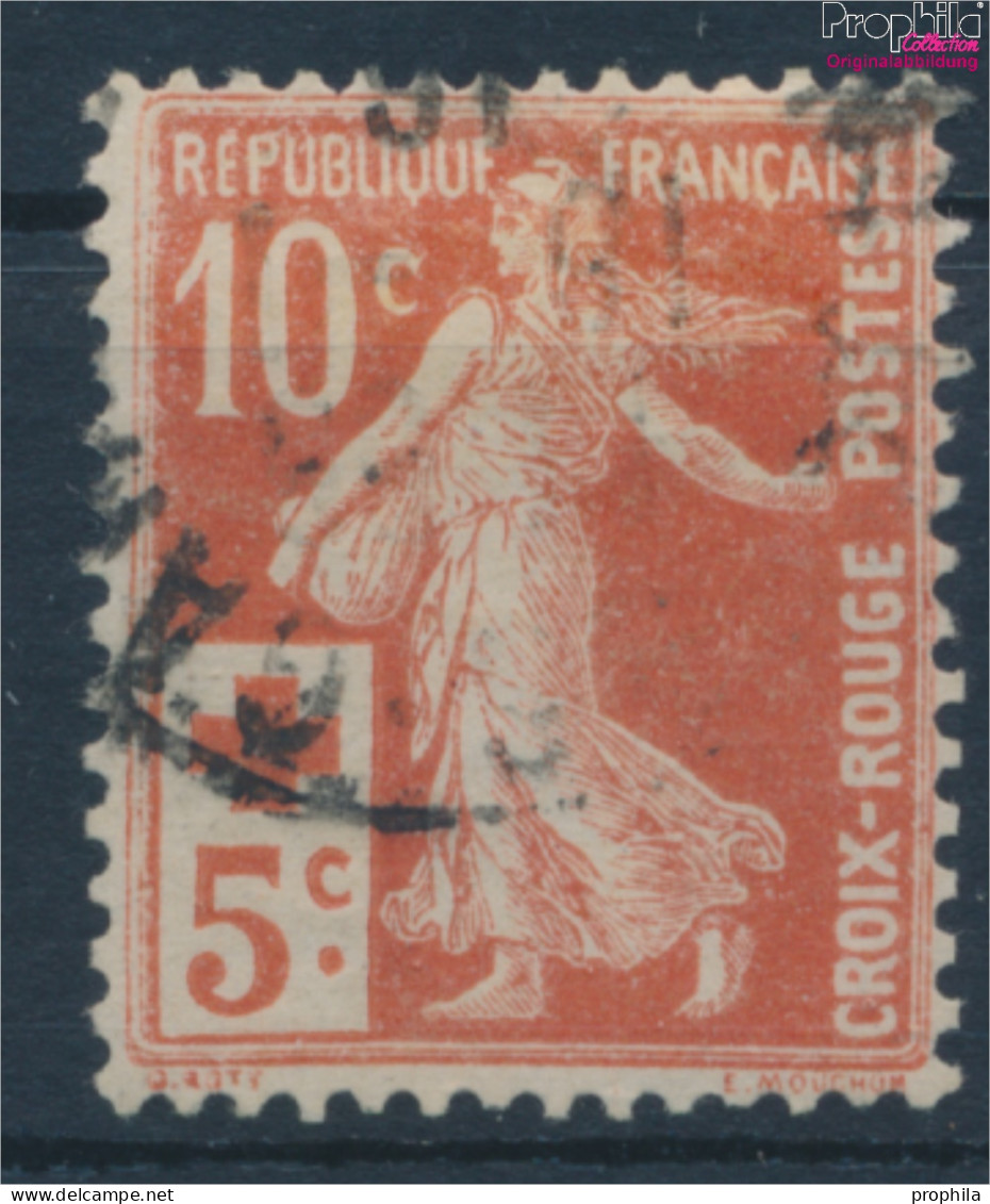 Frankreich 126 (kompl.Ausg.) Gestempelt 1914 Rotes Kreuz (10387397 - Usati