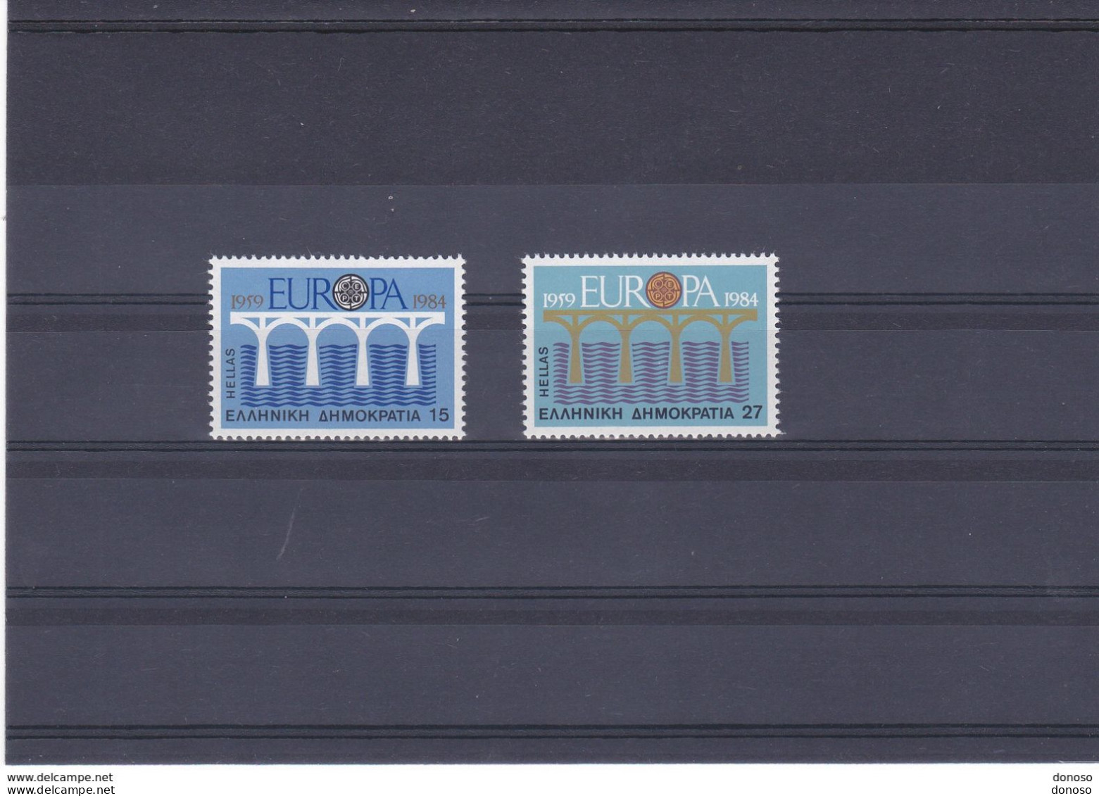 GRECE 1984 EUROPA Yvert 1533-1534, Michel 1555-1556 NEUF** MNH - Unused Stamps