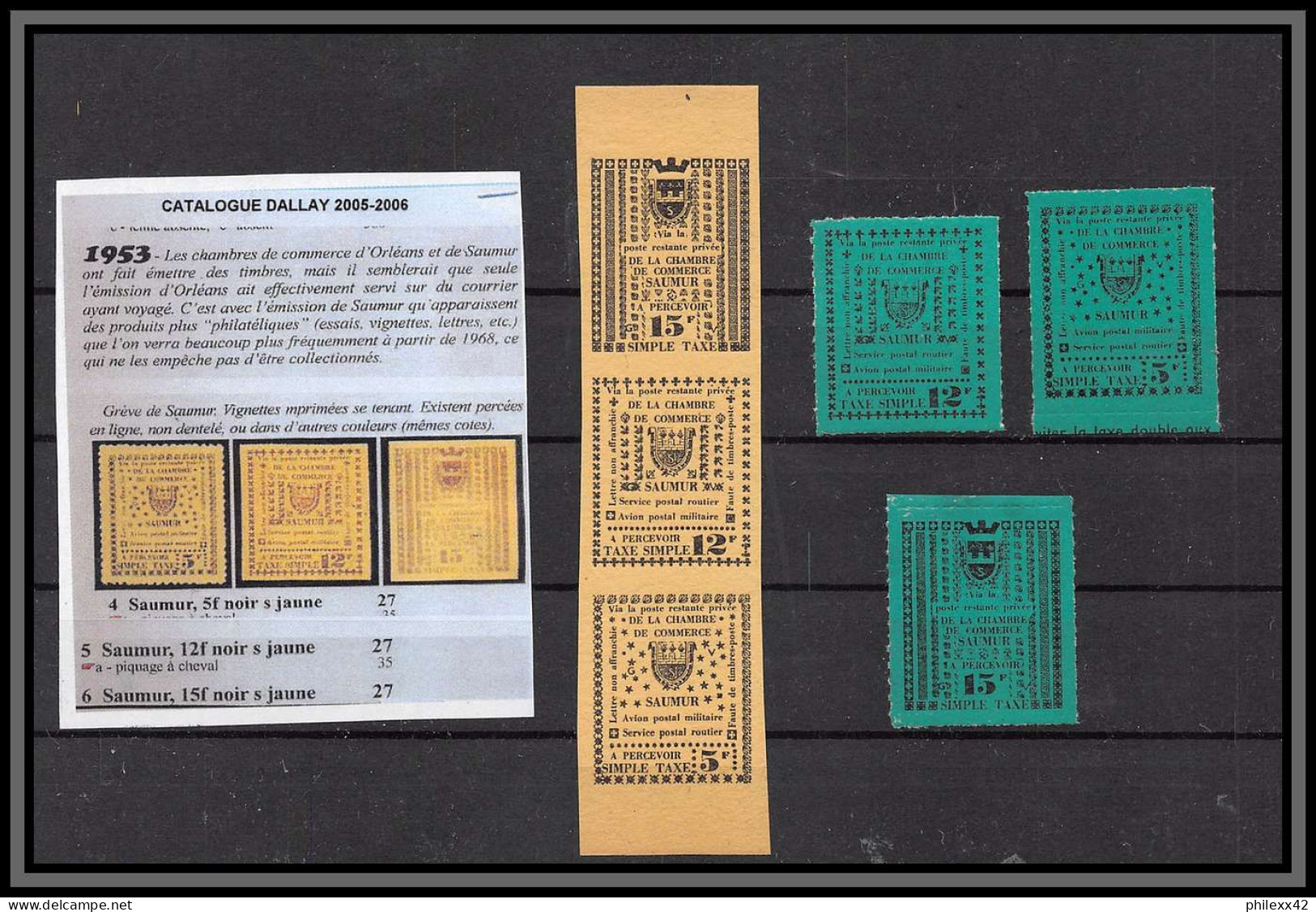 Départ 1 Euro - 85618/ Collection De Timbres De Grève - Saumur 1953 Bel Ensemble Cote +/- 1000 Euros - France - Verzamelingen