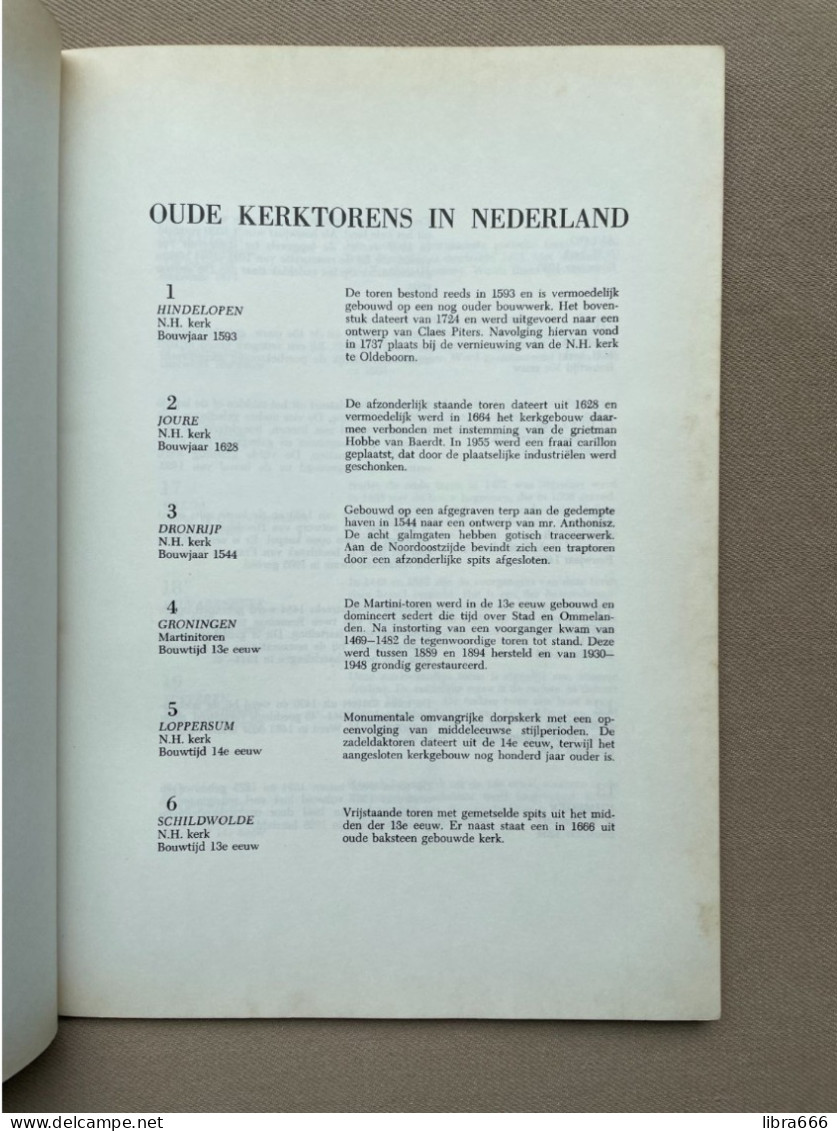 OUDE KERKTORENS IN NEDERLAND - 32 Aquarellen In Meerkleurendruk - Leen Molendijk - 38 Pp. - 28,5 X 20 Cm. - Geschichte