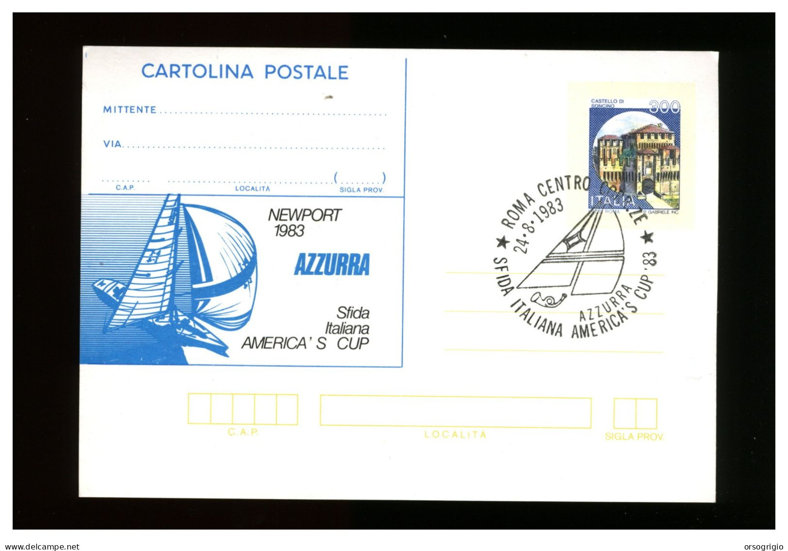 ITALIA - 1983 - AZZURRA - SFIDA ITALIANA AMERICA'S CUP - Vela