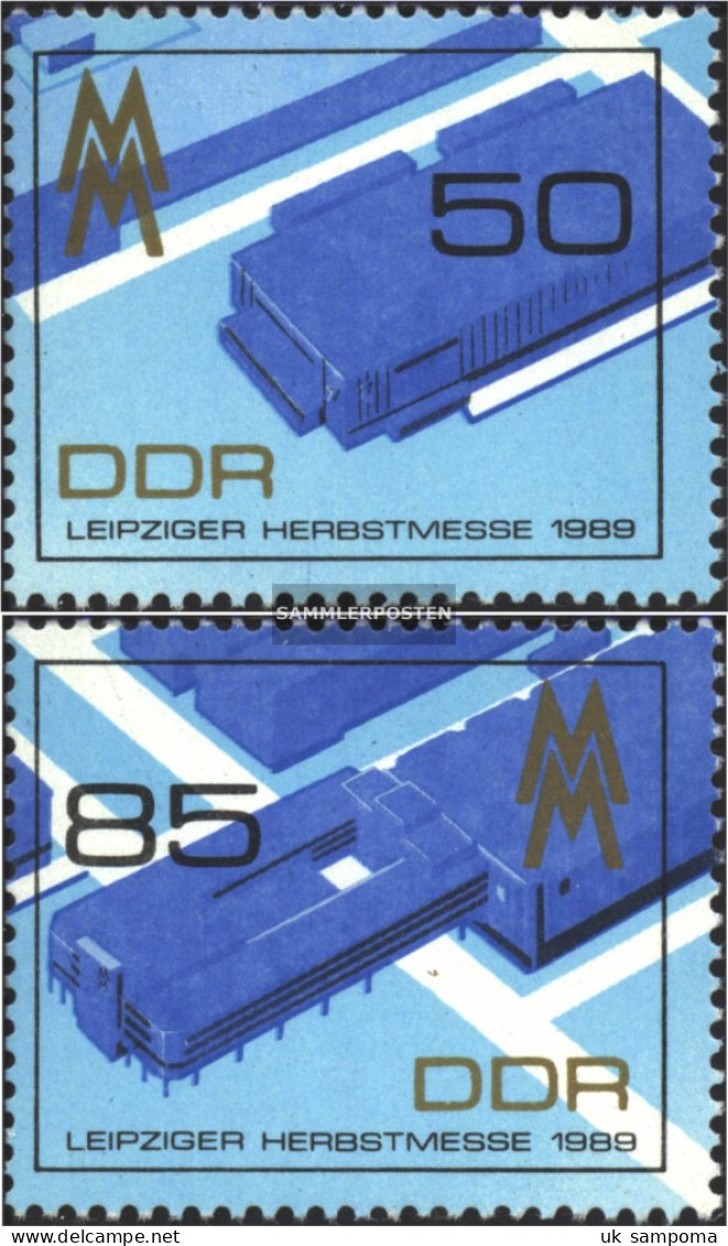 DDR 3267-3268 (complete.issue) Unmounted Mint / Never Hinged 1989 Leipzig Fair - Ungebraucht