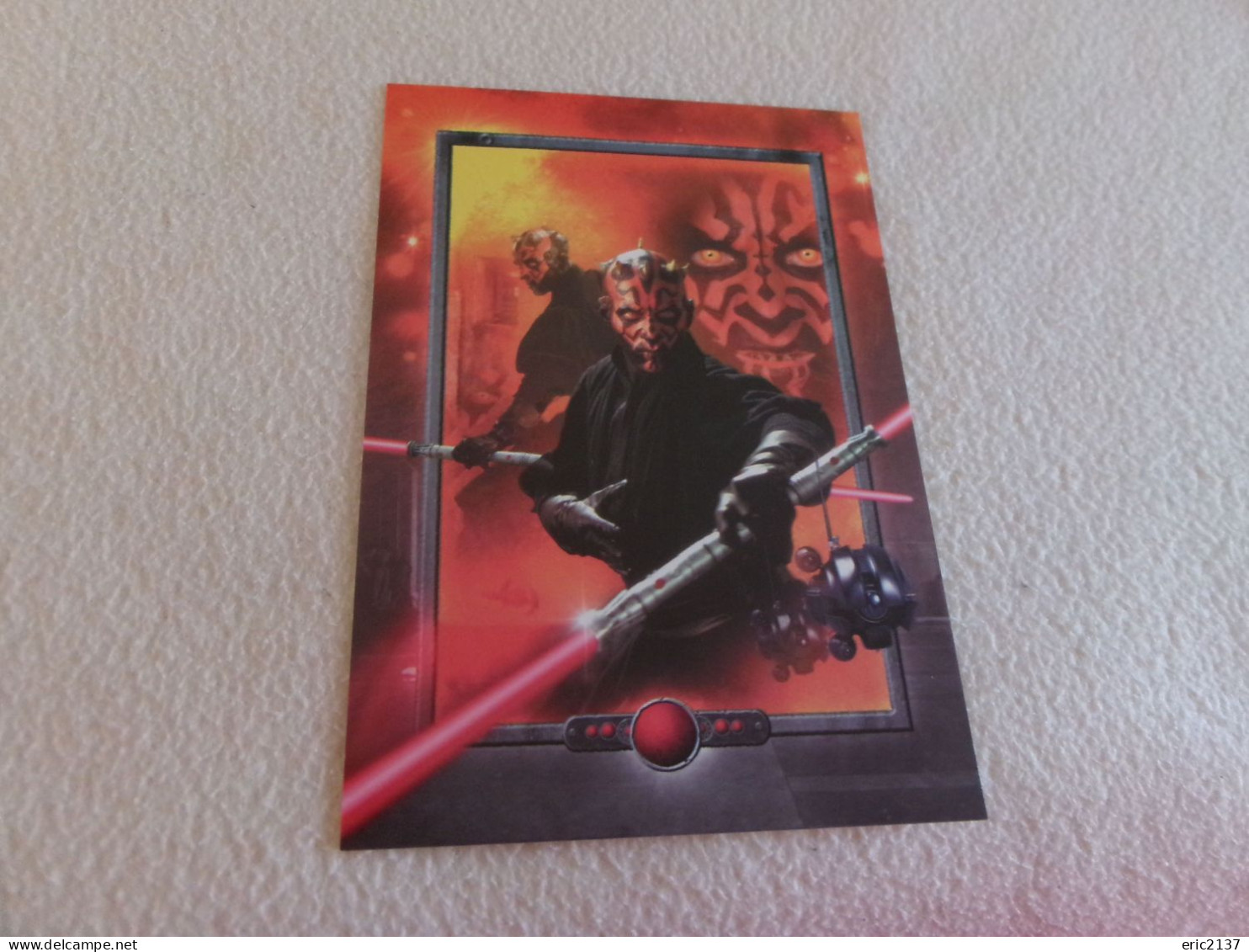 BELLE CARTE "STAR WARS EPISODE I ...DARTH MAUL" .. - Otros & Sin Clasificación