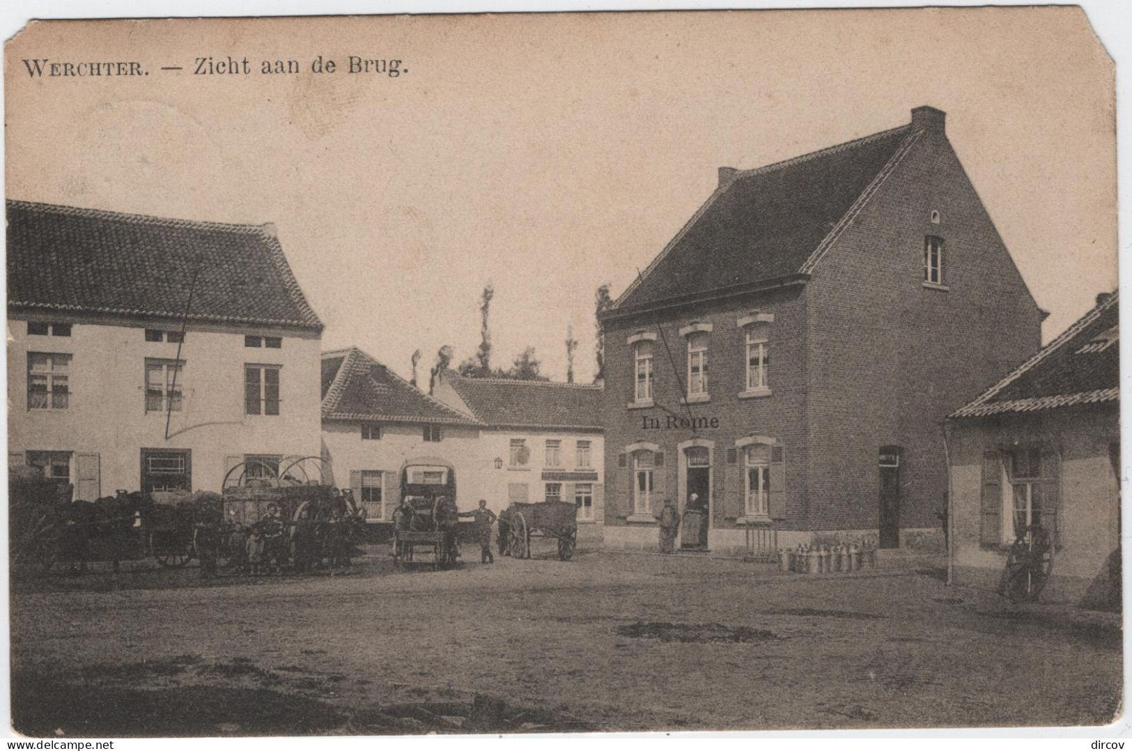 Rotselaar - Deelgemeente Werchter - Zicht Aan De Brug (gelopen Kaart Met Zegel En Afstempeling Werchter) - Rotselaar