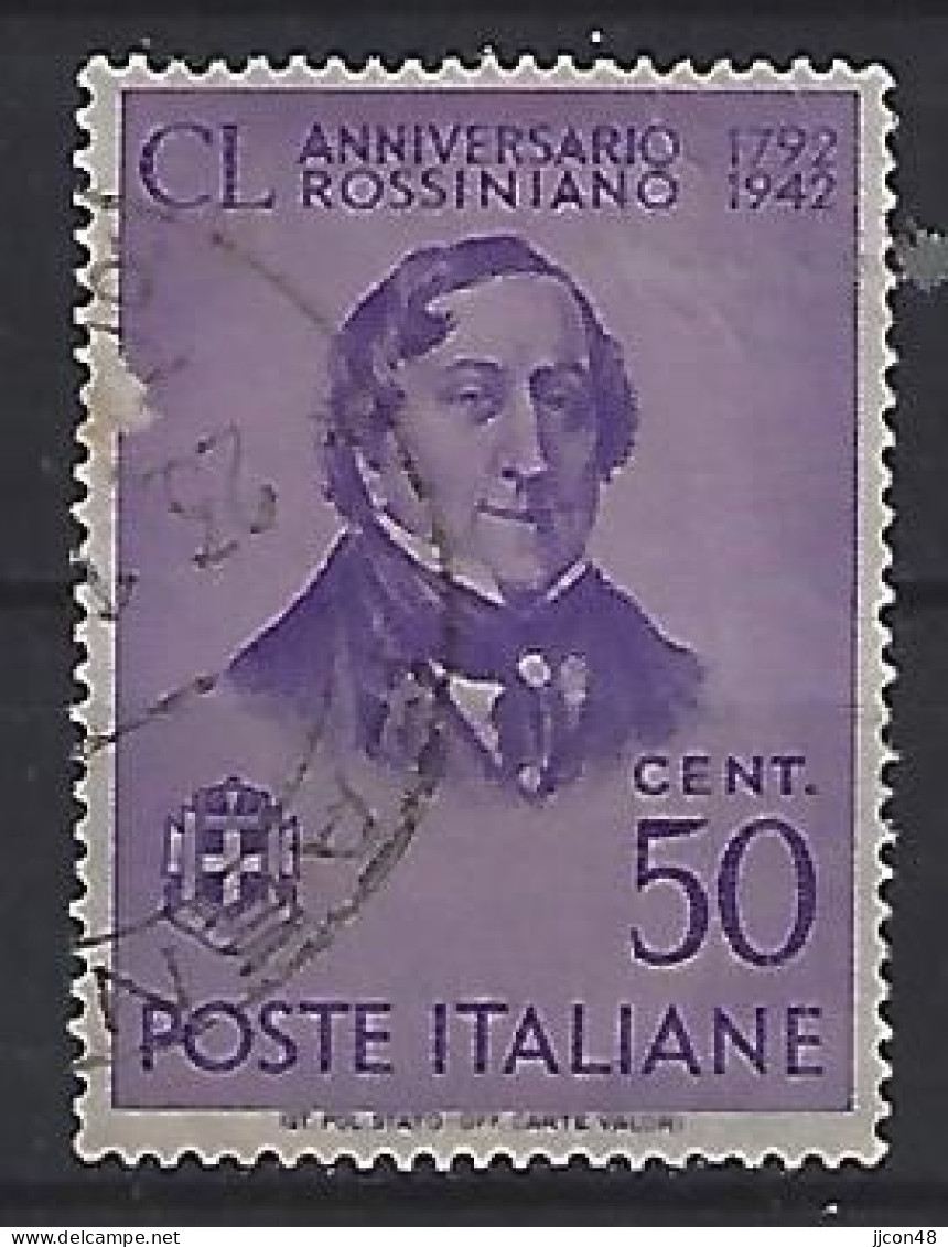 Italy 1942  Gioacchino Rossini (o) Mi.640 - Oblitérés