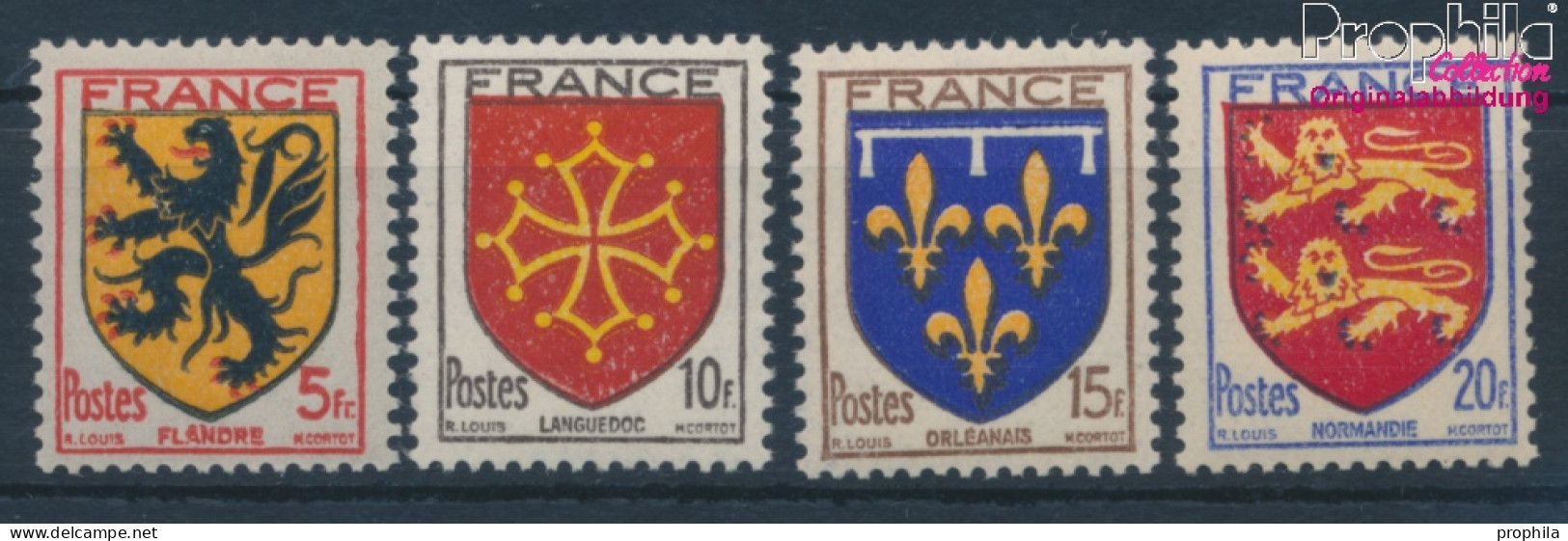 Frankreich 615-618 (kompl.Ausg.) Postfrisch 1944 Provinzwappen (10387520 - Nuevos