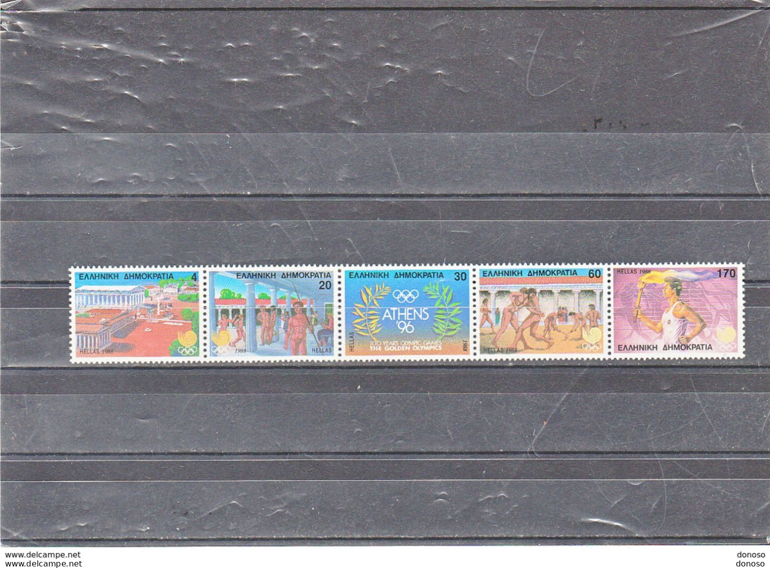 GRECE 1988 Jeux Olympiques De Séoul Yvert 1669-1673, Michel 1687-1691  NEUF** MNH Cote Yv 20 Euros - Ungebraucht