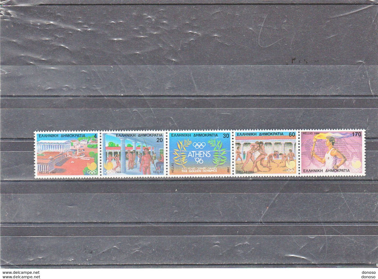 GRECE 1988 Jeux Olympiques De Séoul Yvert 1669-1673, Michel 1687-1691  NEUF** MNH Cote Yv 20 Euros - Unused Stamps