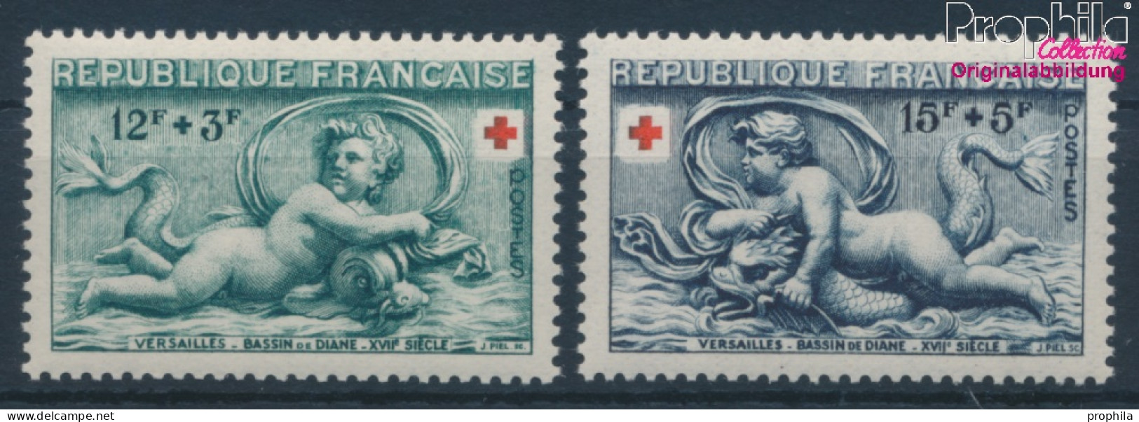 Frankreich 955-956 (kompl.Ausg.) Postfrisch 1952 Rotes Kreuz (10387577 - Neufs