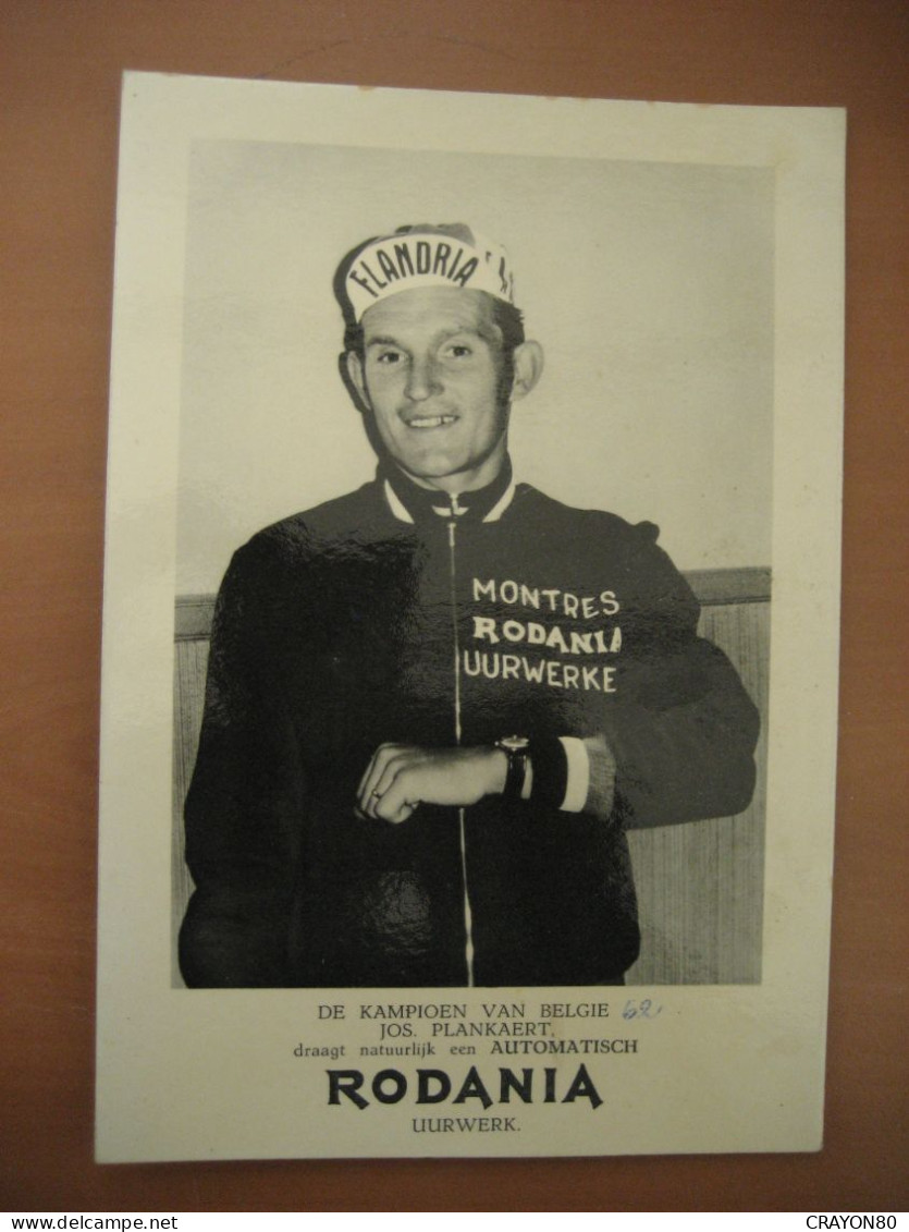 JOS PLANCKAERT, Publ RODANIA, Champ Belgique 1962 - Radsport