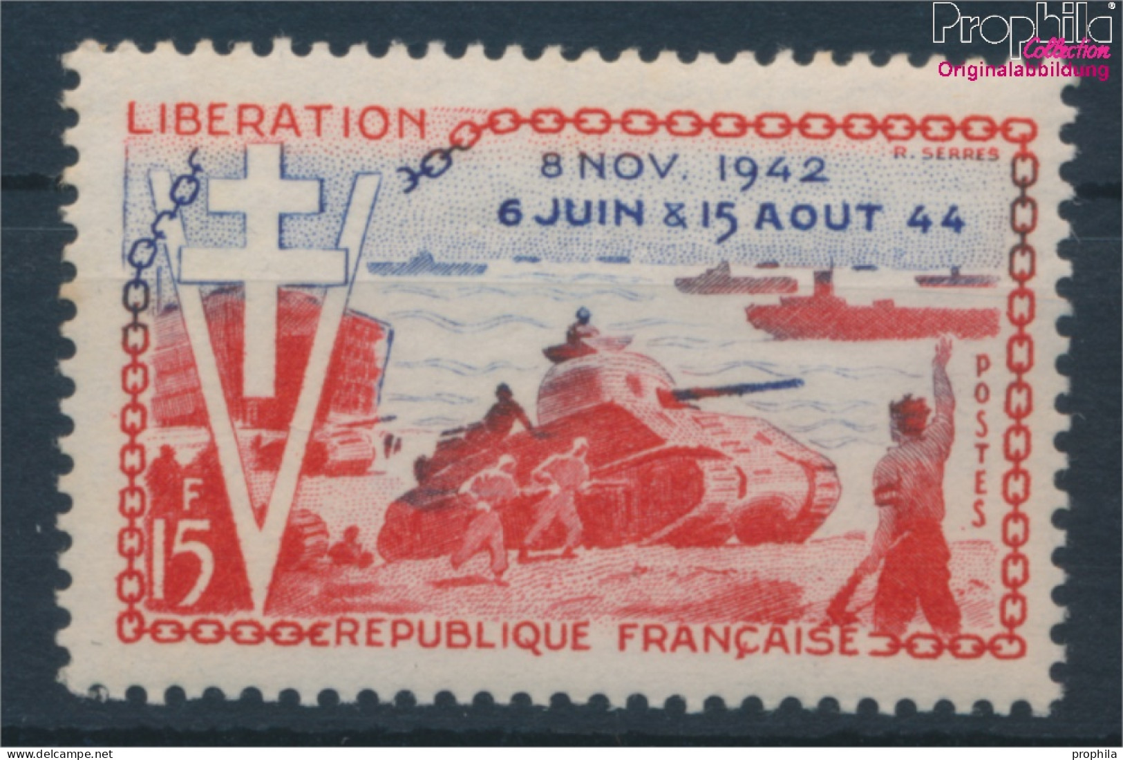 Frankreich 1003 (kompl.Ausg.) Postfrisch 1954 D-Day (10387586 - Neufs
