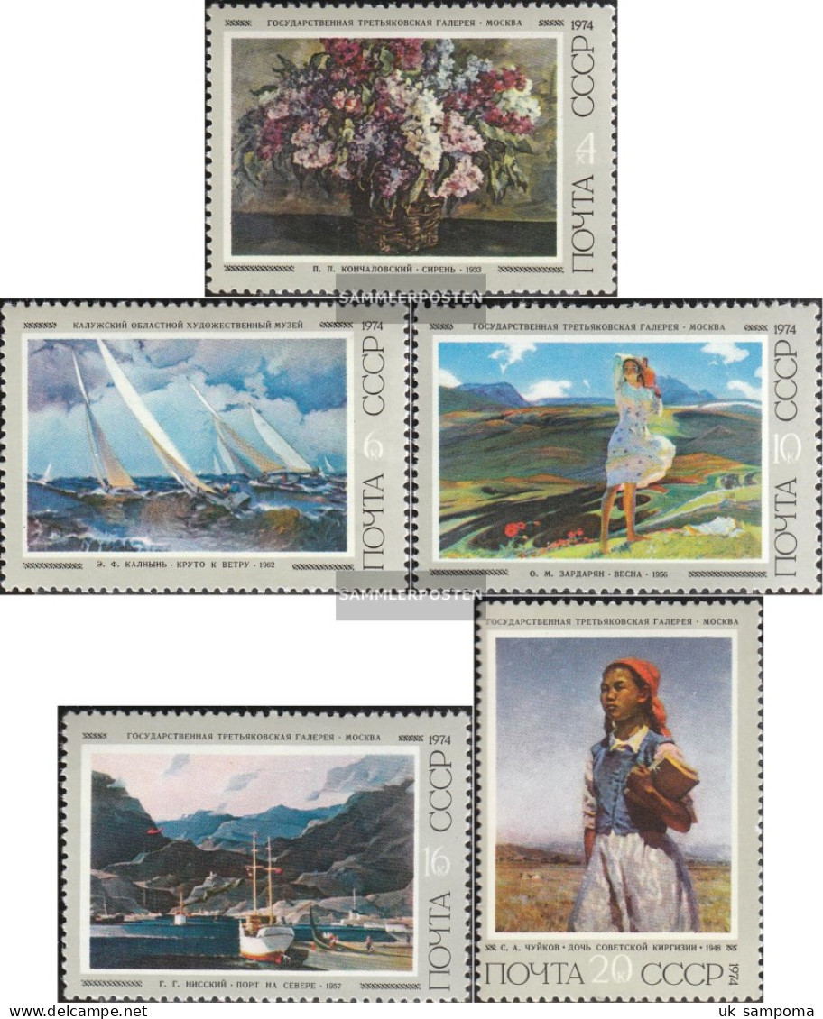 Soviet Union 4266-4270 (complete Issue) Unmounted Mint / Never Hinged 1974 Soviet. Painting - Nuovi