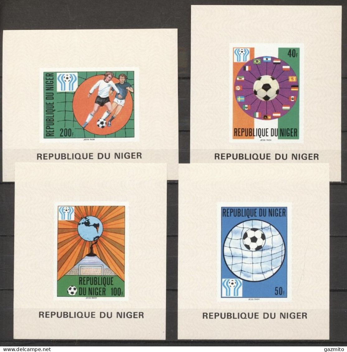 Niger 1978, Football World Cup In Argentina, 4BF Proofs - Níger (1960-...)