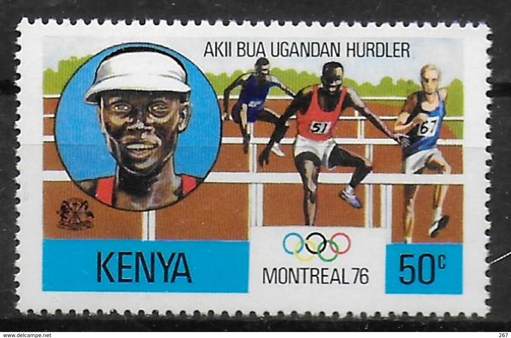 KENYA   N° 62 * *  Jo 1976  Course De Haies - Athletics