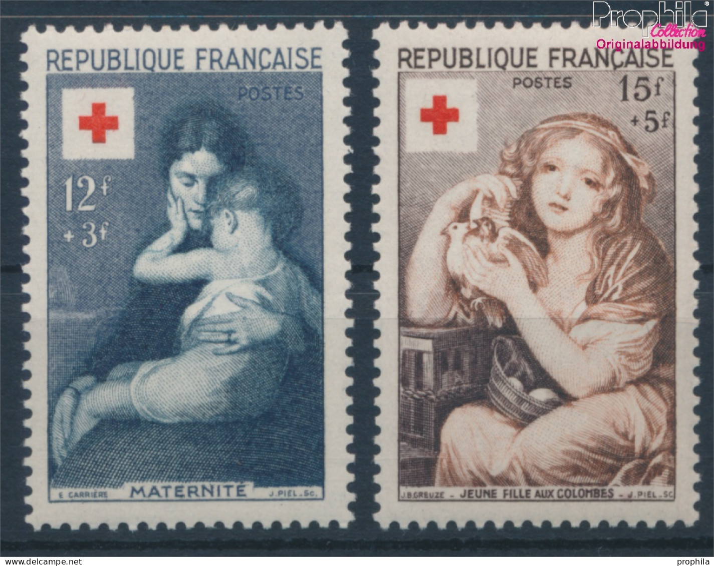 Frankreich 1032-1033 (kompl.Ausg.) Postfrisch 1954 Rotes Kreuz (10387595 - Nuovi