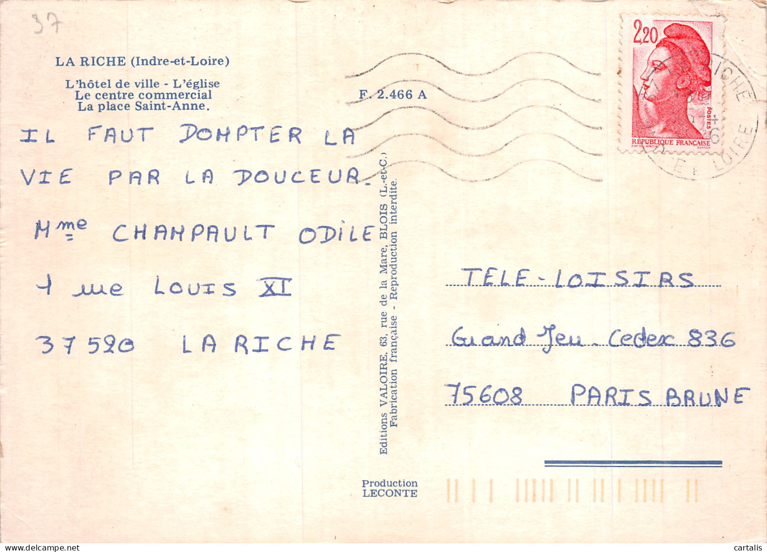 37-LA RICHE-N°4163-B/0089 - La Riche