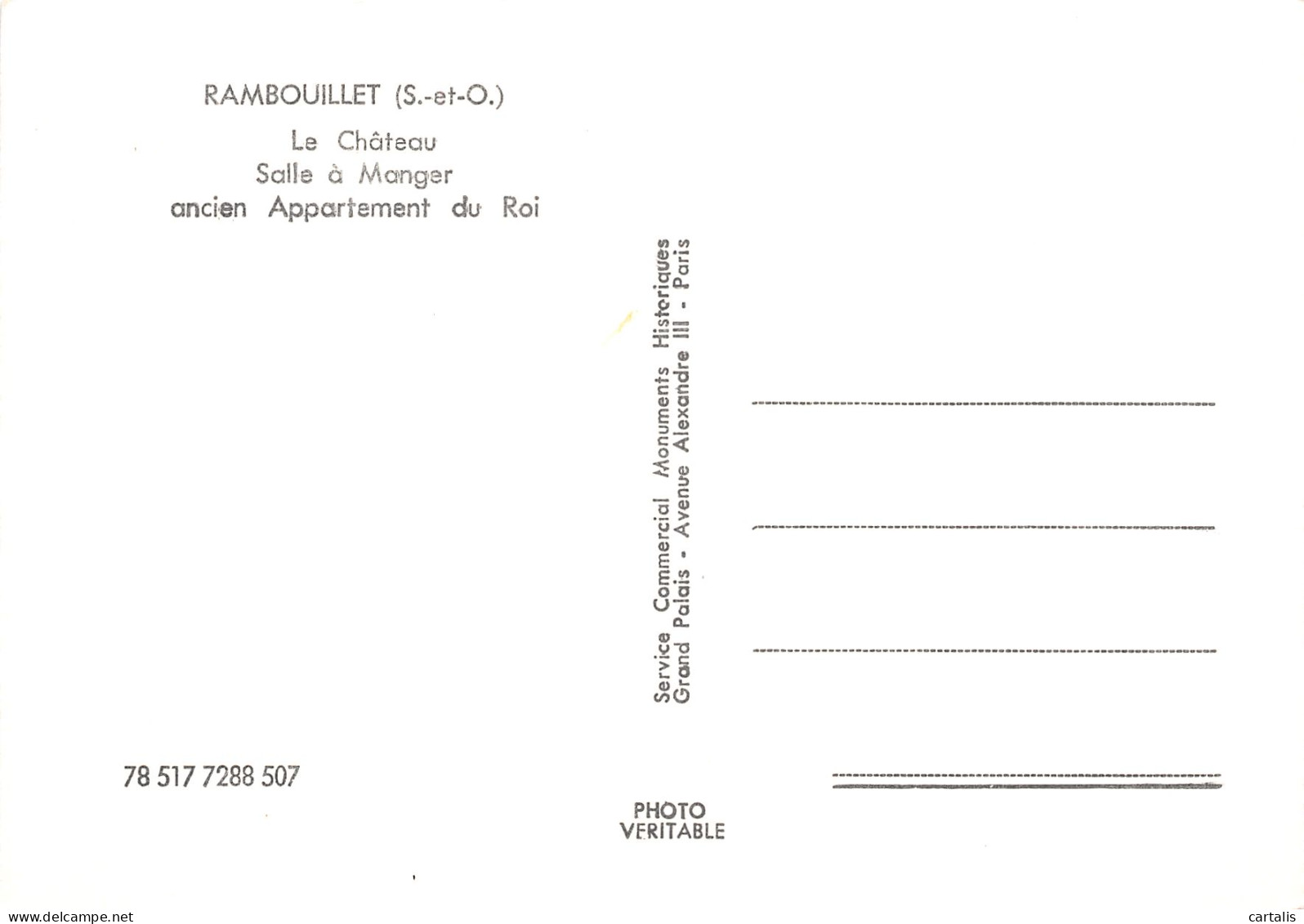 78-RAMBOUILLET LE CHATEAU-N°4163-B/0037 - Rambouillet (Kasteel)