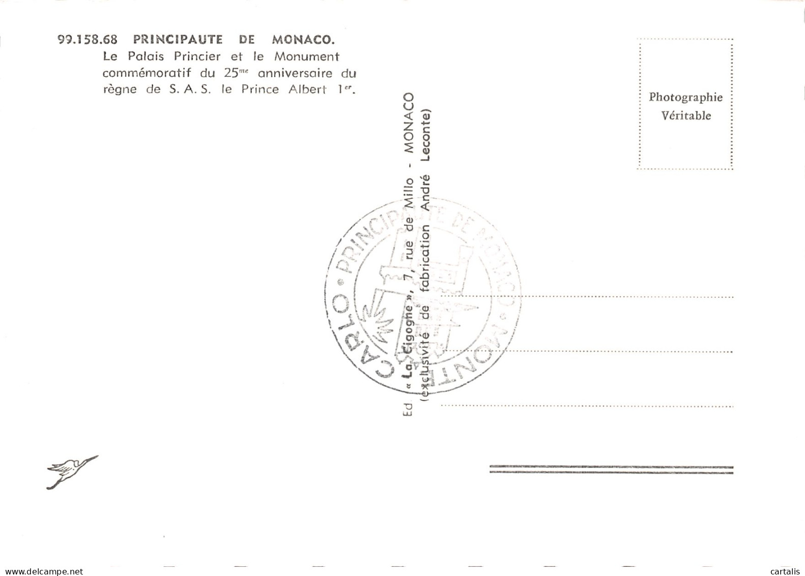 06-MONACO-N°4163-B/0027 - Andere & Zonder Classificatie