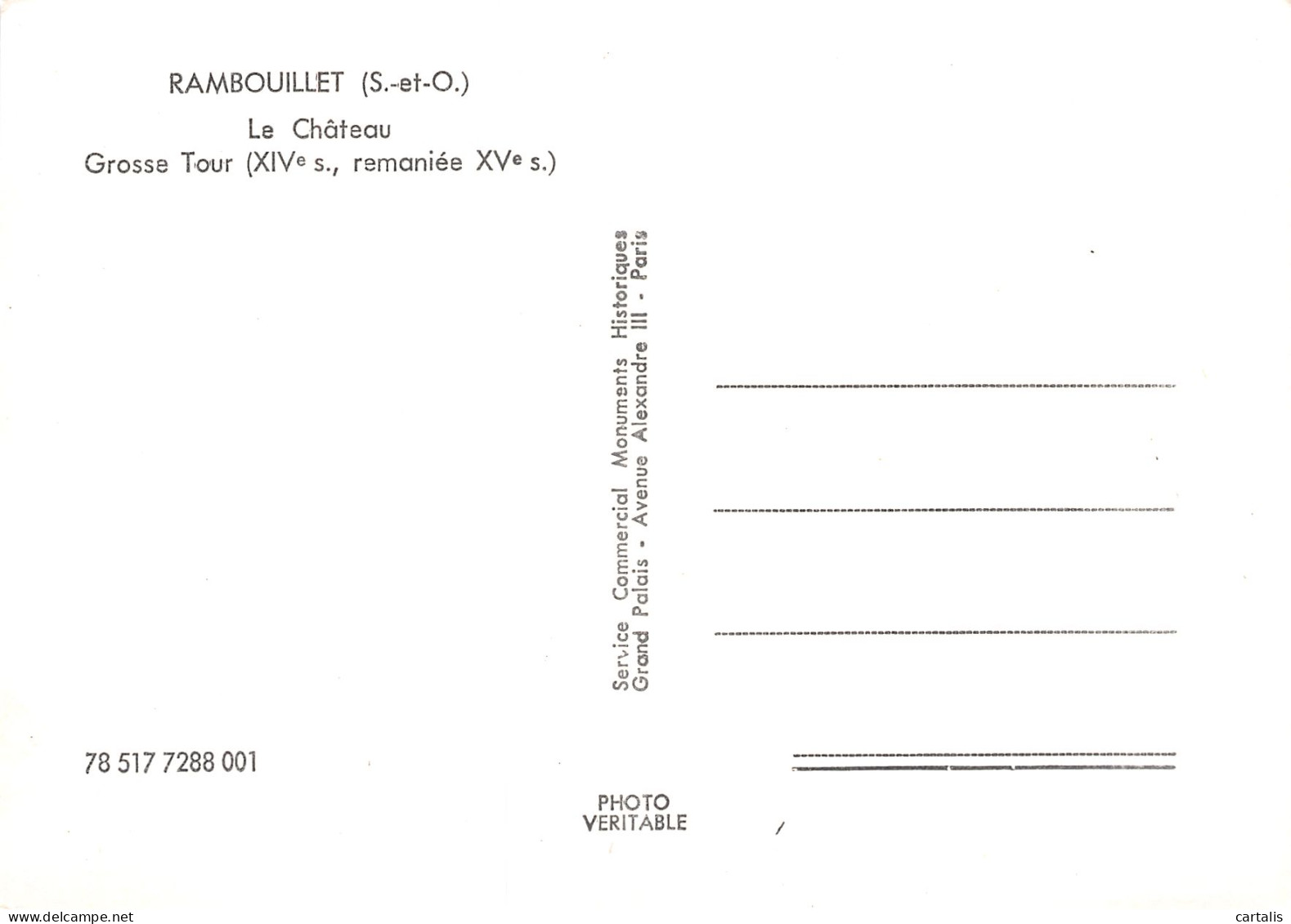 78-RAMBOUILLET LE CHATEAU-N°4163-A/0399 - Rambouillet (Château)