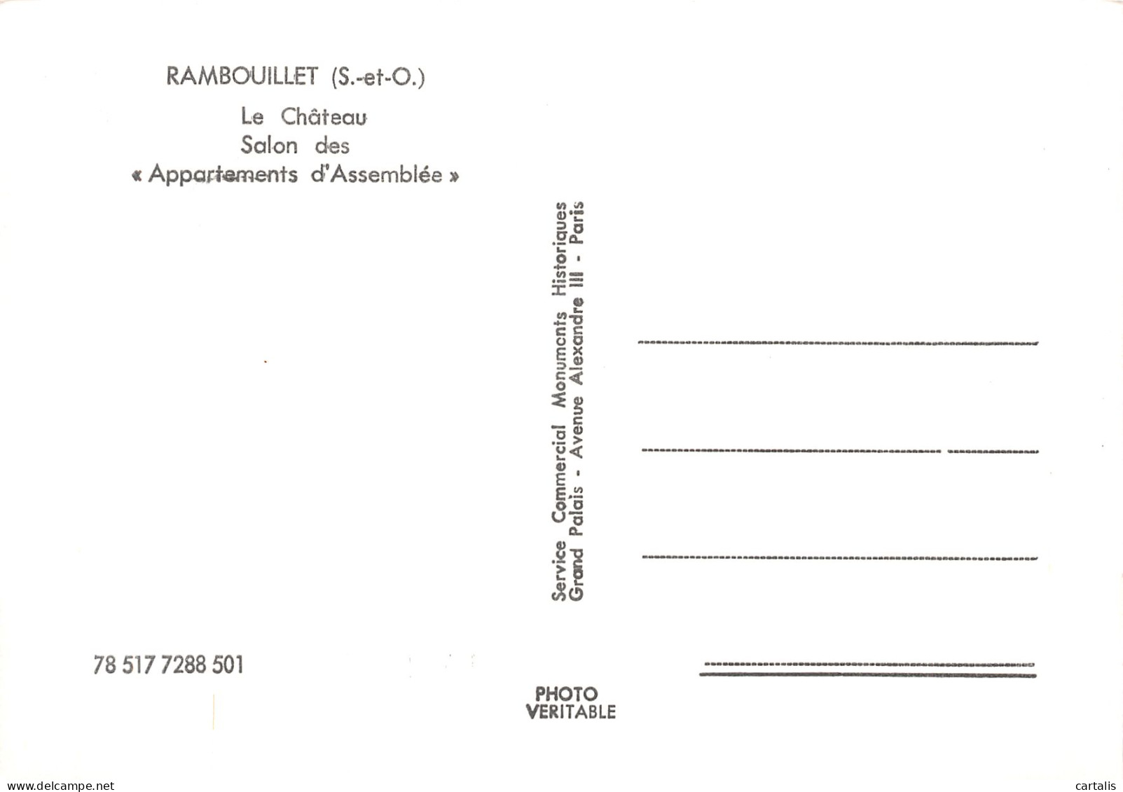 78-RAMBOUILLET LE CHATEAU-N°4163-A/0379 - Rambouillet (Château)