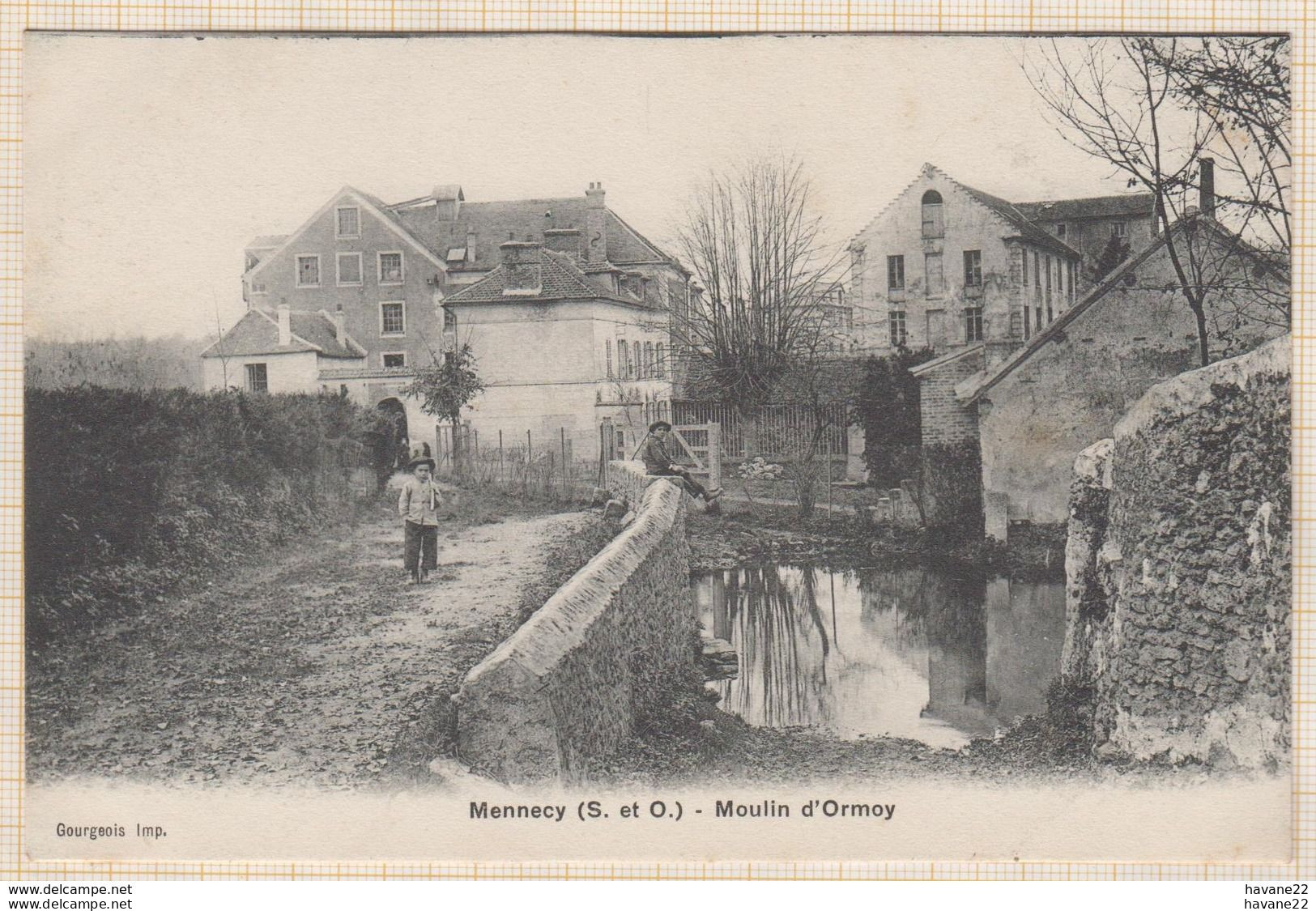 8AK3491 MENNECY. MOULIN D'ORMOY  2 SCANS - Mennecy