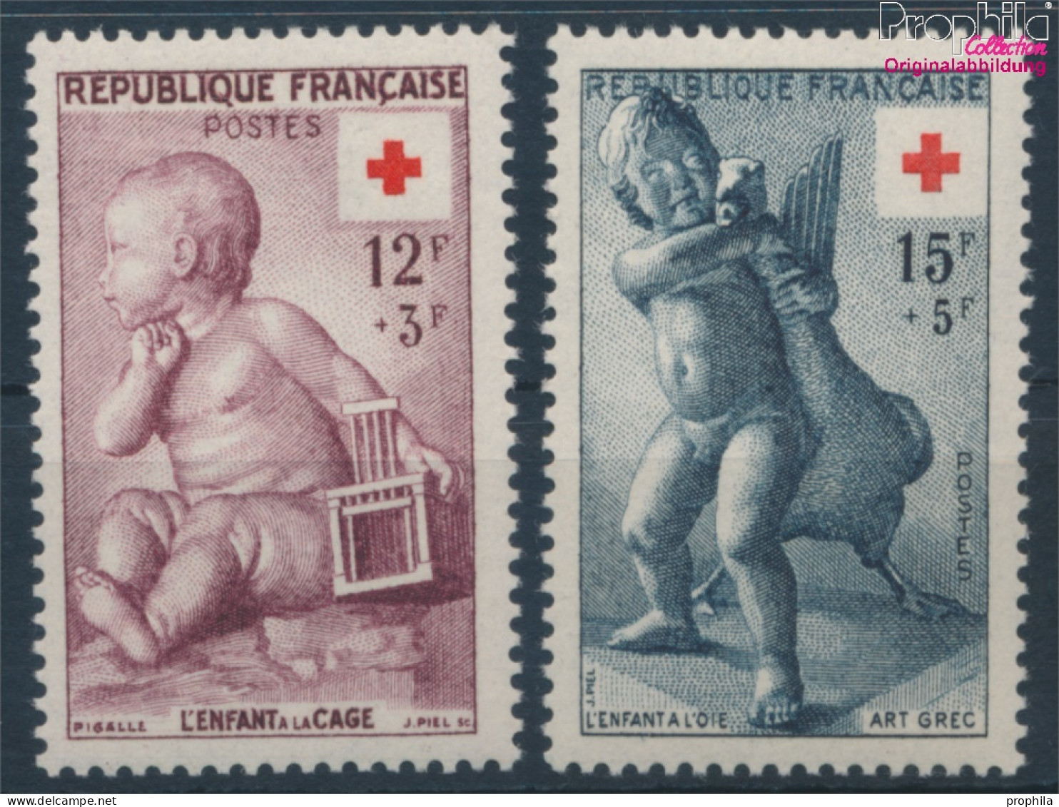 Frankreich 1076-1077 (kompl.Ausg.) Postfrisch 1955 Rotes Kreuz (10387616 - Neufs