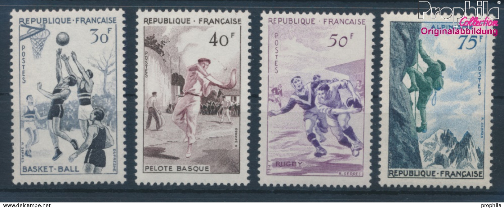 Frankreich 1100-1103 (kompl.Ausg.) Postfrisch 1956 Sport (10387624 - Neufs