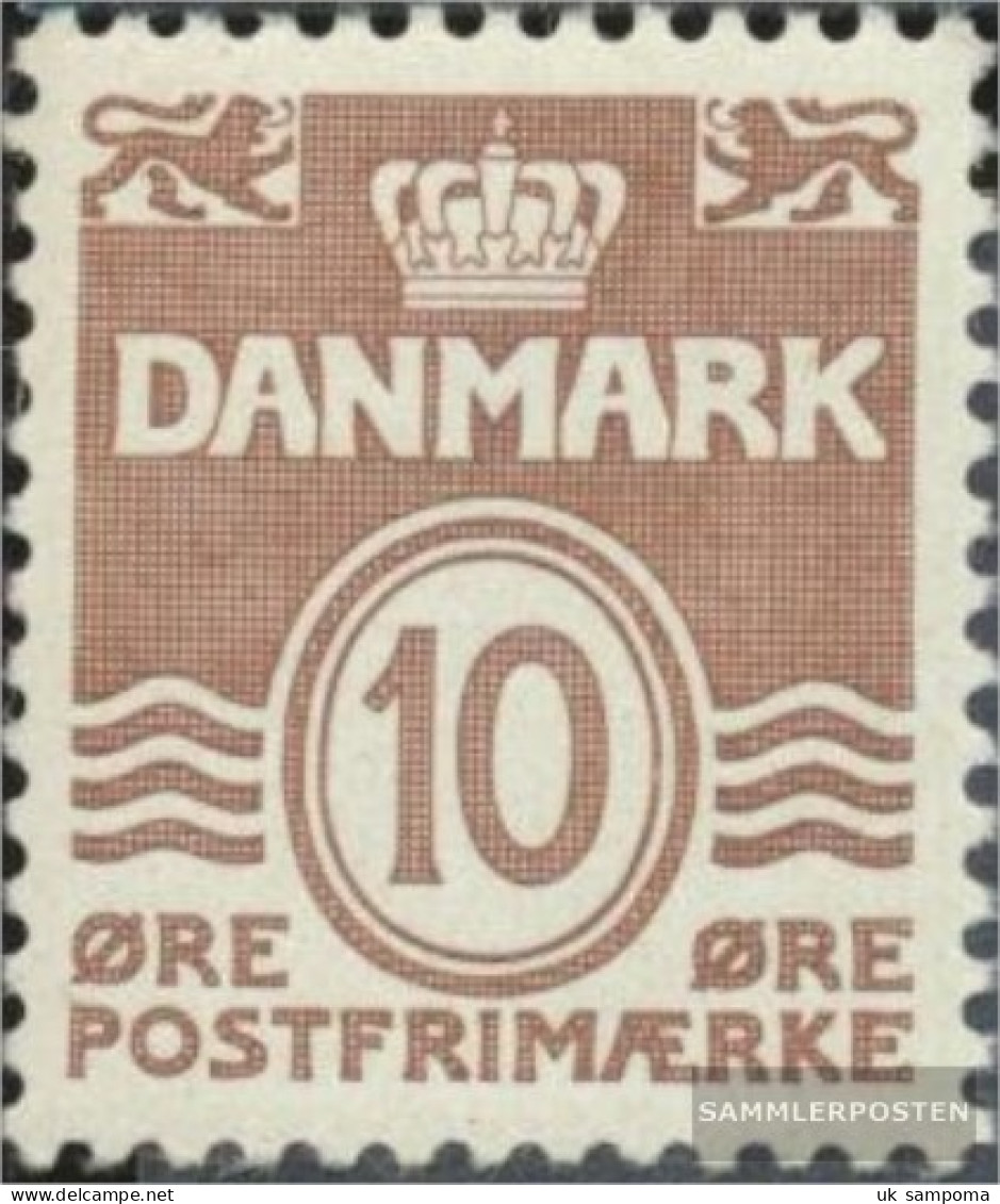 Denmark 233I (complete Issue) Type IA Unmounted Mint / Never Hinged 1937 Wavy Lines - Nuevos