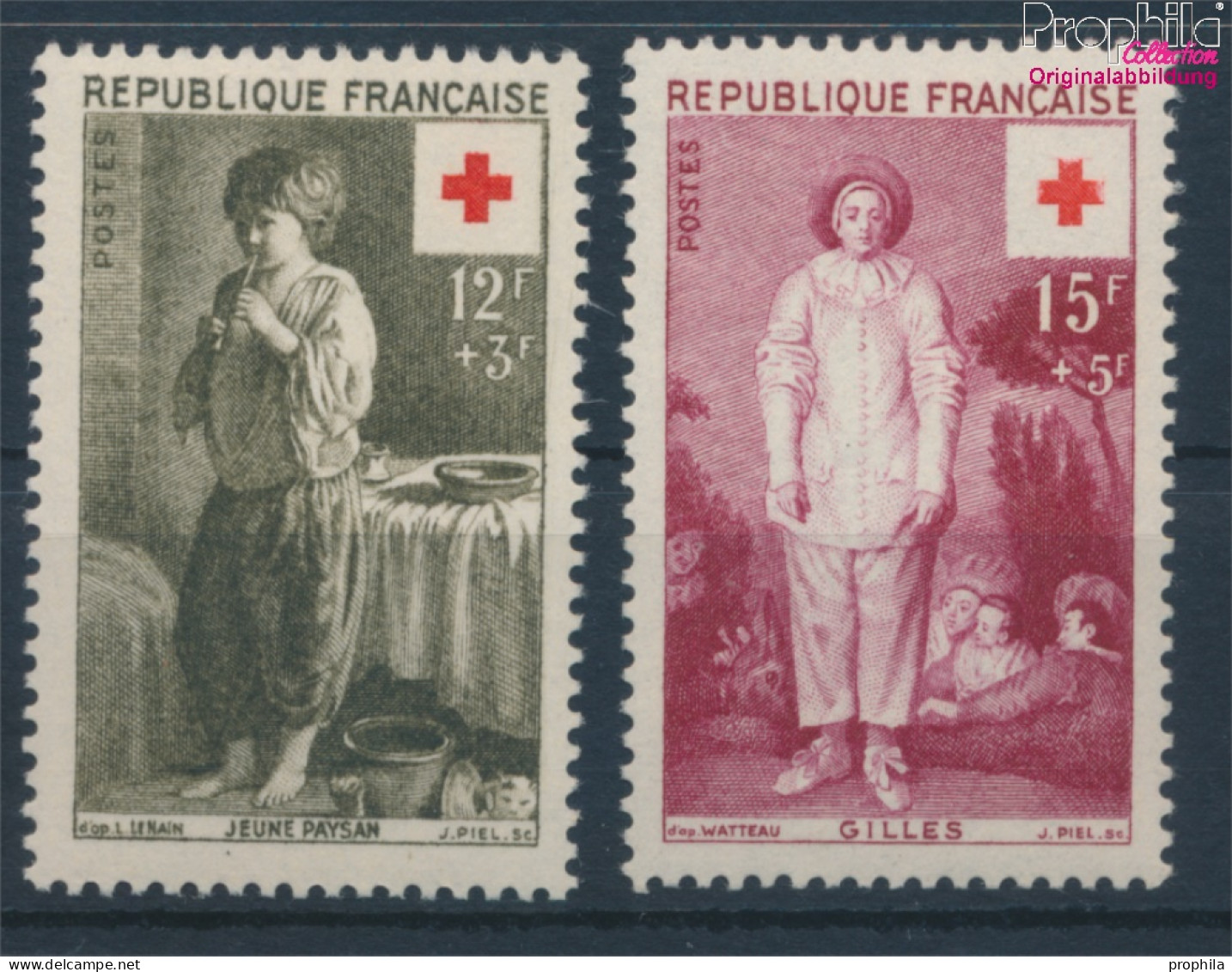 Frankreich 1117-1118 (kompl.Ausg.) Postfrisch 1956 Rotes Kreuz (10387626 - Nuovi