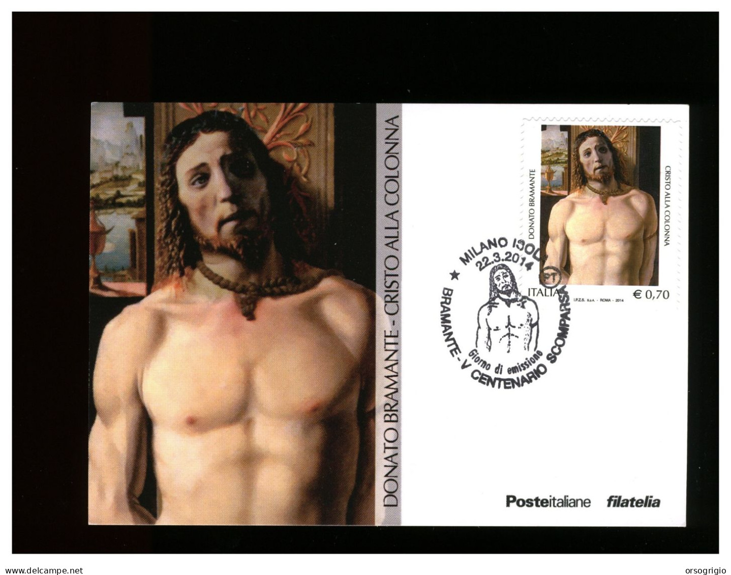 ITALIA - 2014  -  FDC Cartolina Maximum - DONATO BRAMANTE - Maximumkarten (MC)