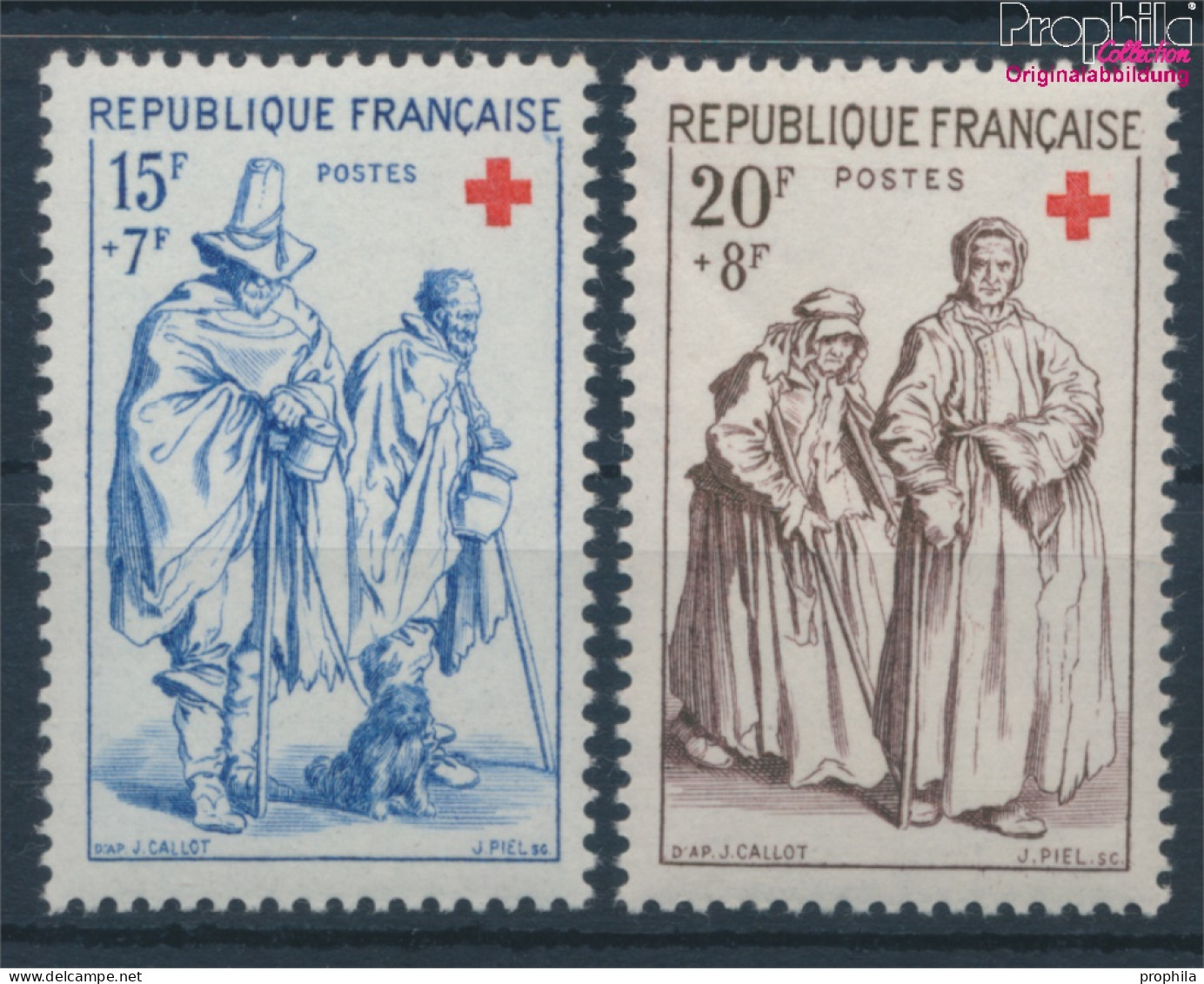 Frankreich 1175-1176 (kompl.Ausg.) Postfrisch 1957 Rotes Kreuz (10387643 - Neufs