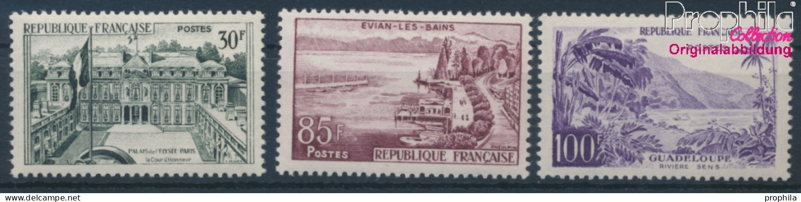 Frankreich 1232-1234 (kompl.Ausg.) Postfrisch 1959 Landschaften (10387648 - Neufs