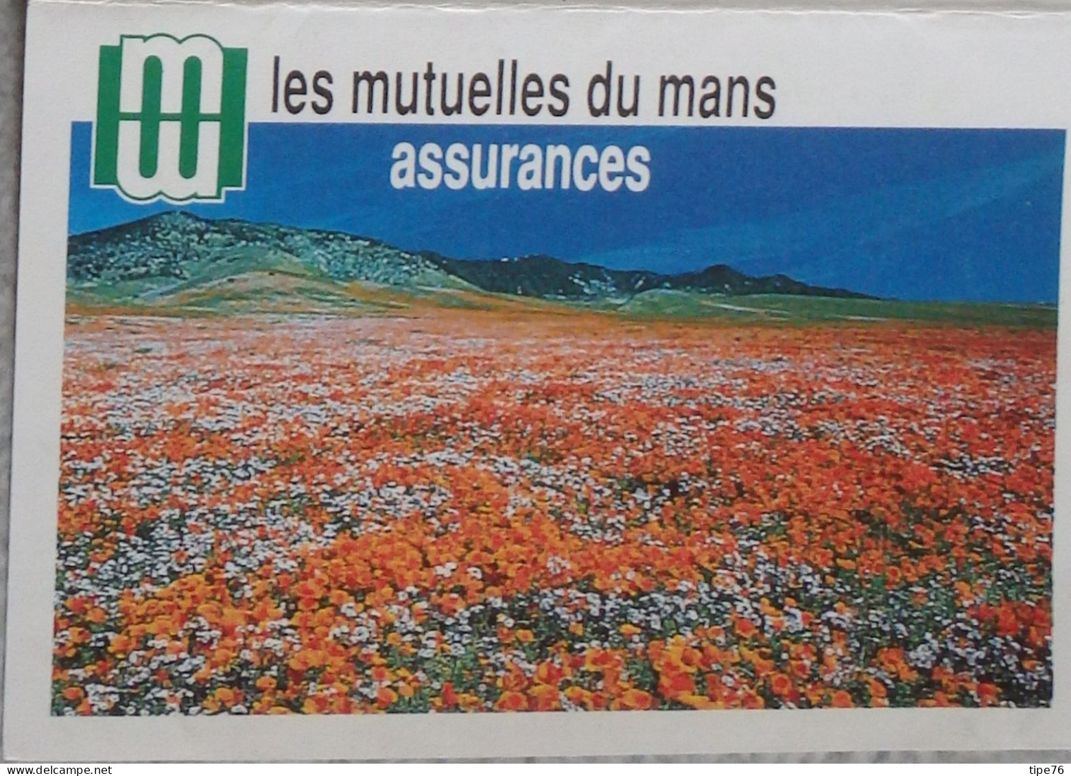 Petit Calendrier Poche 1994 Assurances Les Mutuelles Du Mans Le Mans Sarthe - Saint St Marcellin Isère - Petit Format : 1991-00