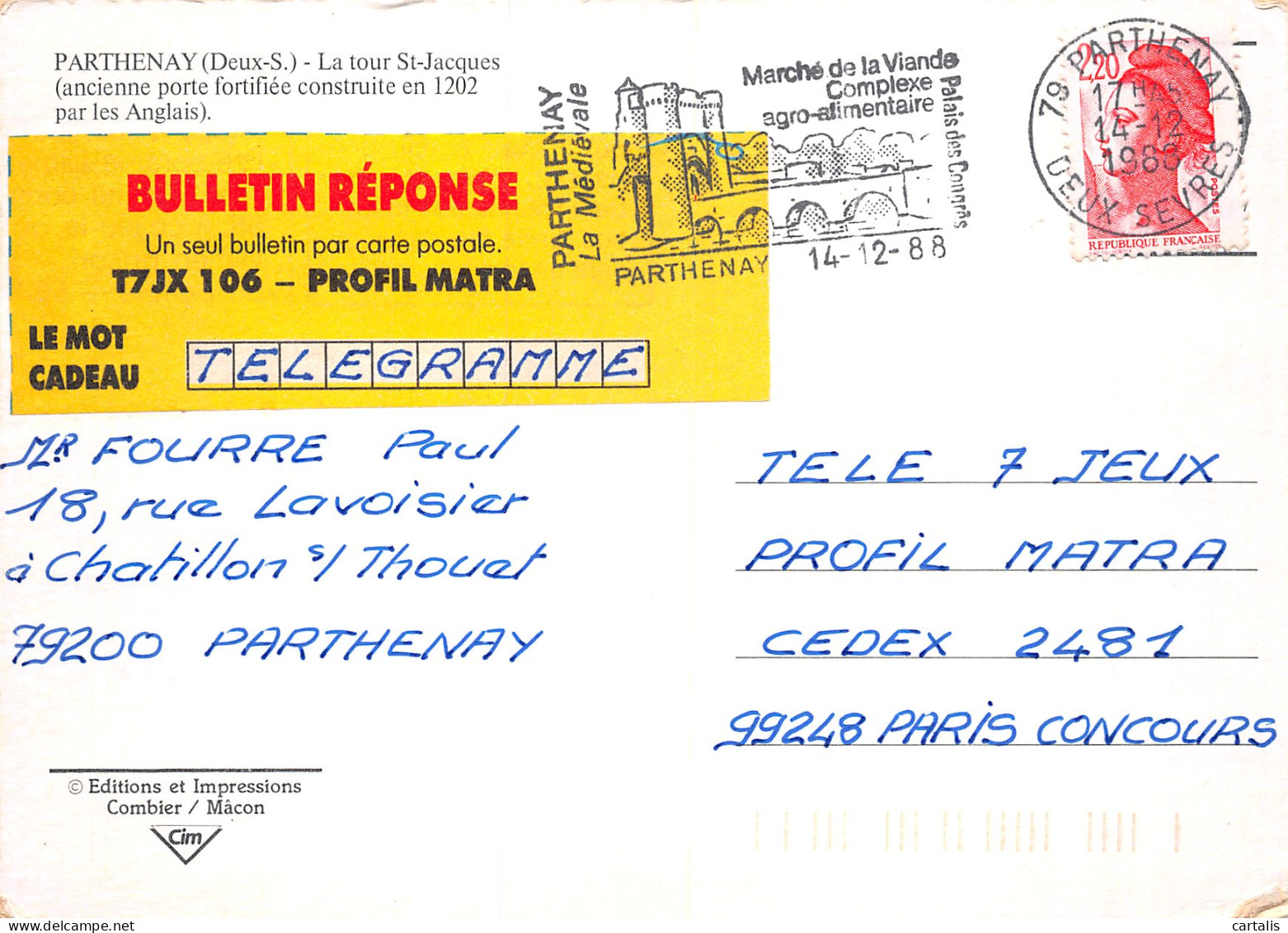 79-PARTHENAY-N°4164-A/0309 - Parthenay