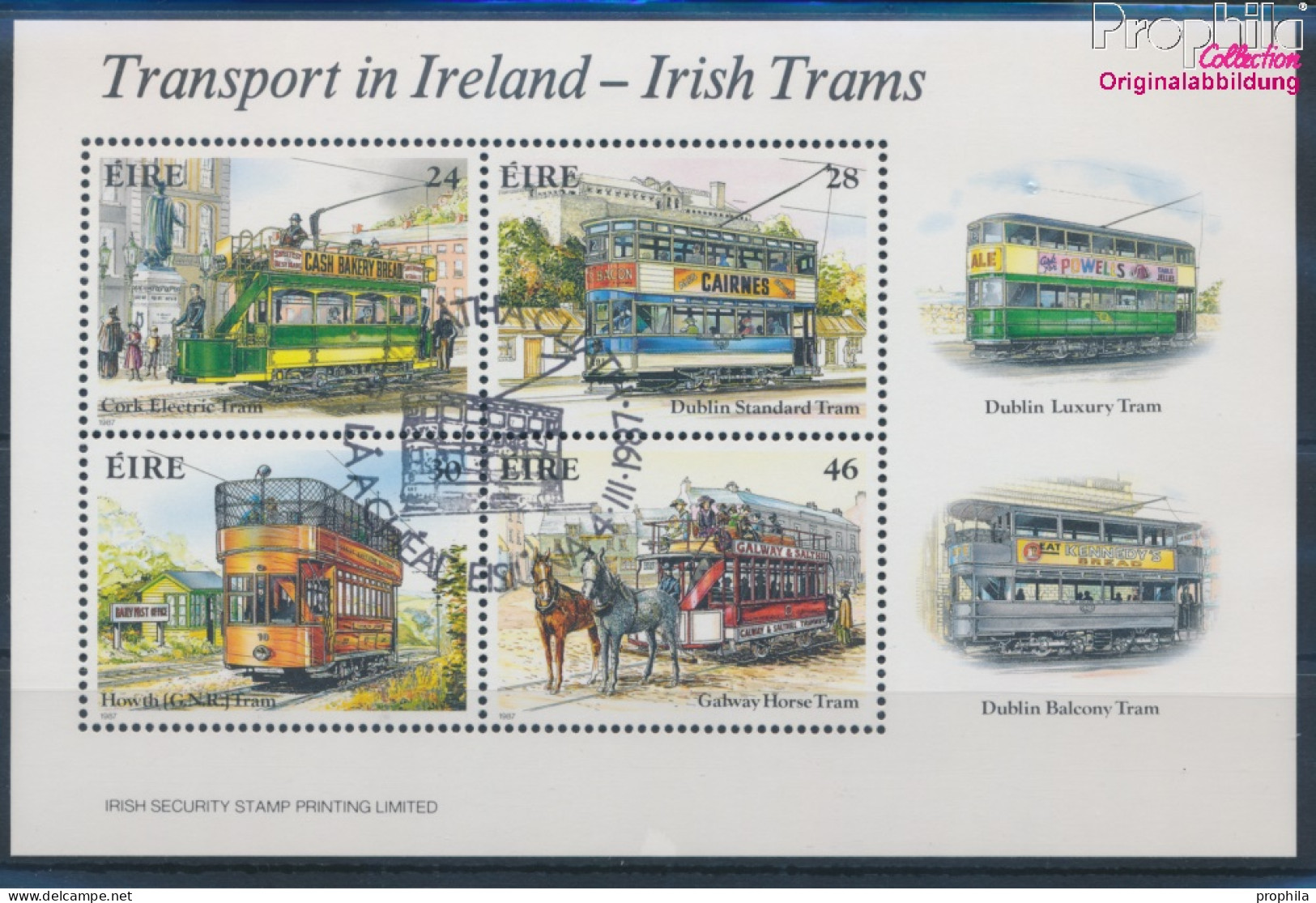 Irland Block6 (kompl.Ausg.) Gestempelt 1987 Eisenbahnen (10343814 - Used Stamps