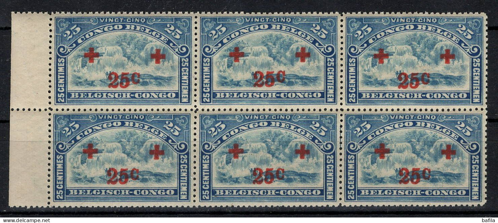 BELGISCH CONGO: COB 75 Blok Van 6 POSTFRIS ** MNH. - Ongebruikt