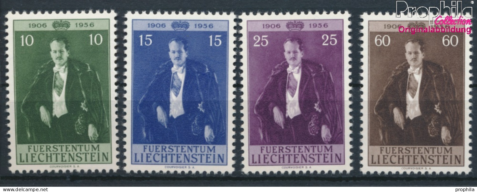 Liechtenstein 348-351 (kompl.Ausg.) Postfrisch 1956 Franz-Josef (10377409 - Unused Stamps