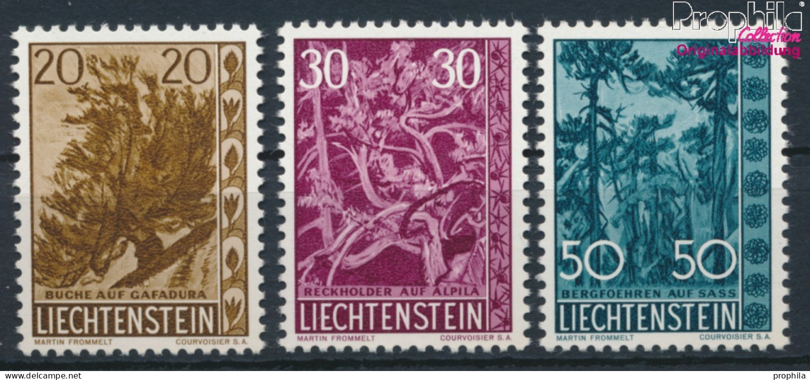 Liechtenstein 399-401 (kompl.Ausg.) Postfrisch 1960 Bäume (10377412 - Nuovi