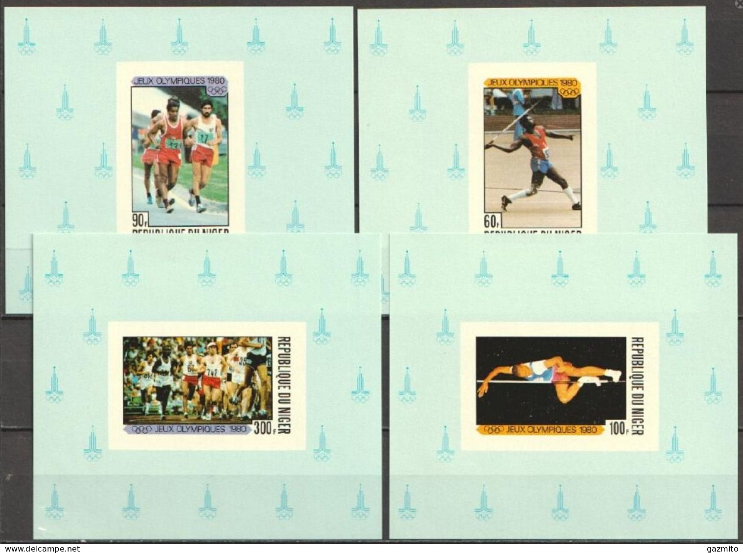 Niger 1980, Olympic Games In Moscow, 4 Proofs - Niger (1960-...)