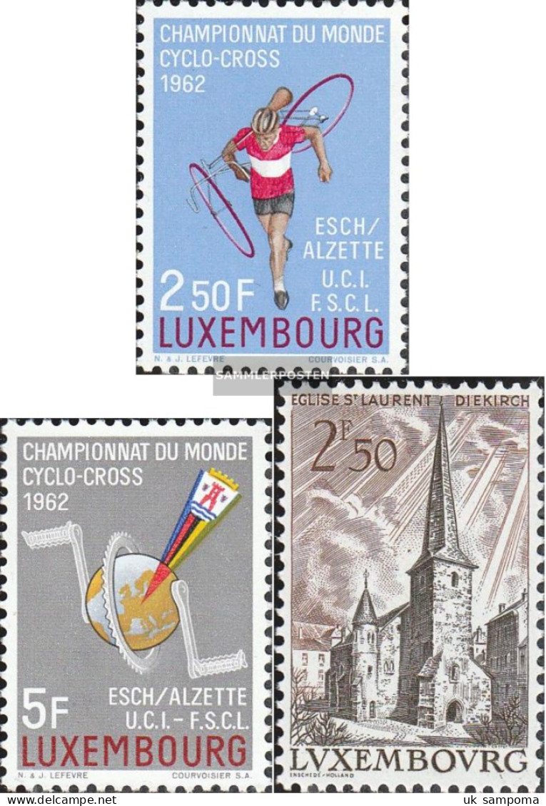 Luxembourg 655-656,659 (complete Issue) Unmounted Mint / Never Hinged 1962 Cycling, Landscapes - Nuevos