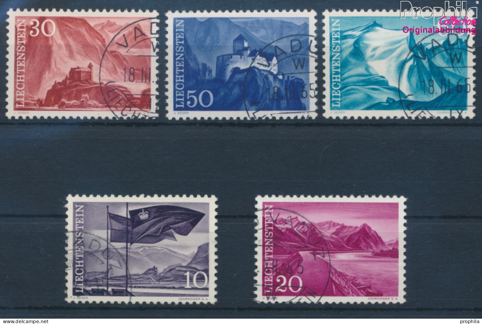 Liechtenstein 381-385 (kompl.Ausg.) Gestempelt 1959 Freimarken (10374148 - Used Stamps