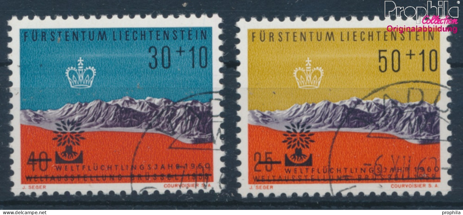 Liechtenstein 389-390 (kompl.Ausg.) Gestempelt 1960 Weltflüchtlingsjahr (10374150 - Gebruikt