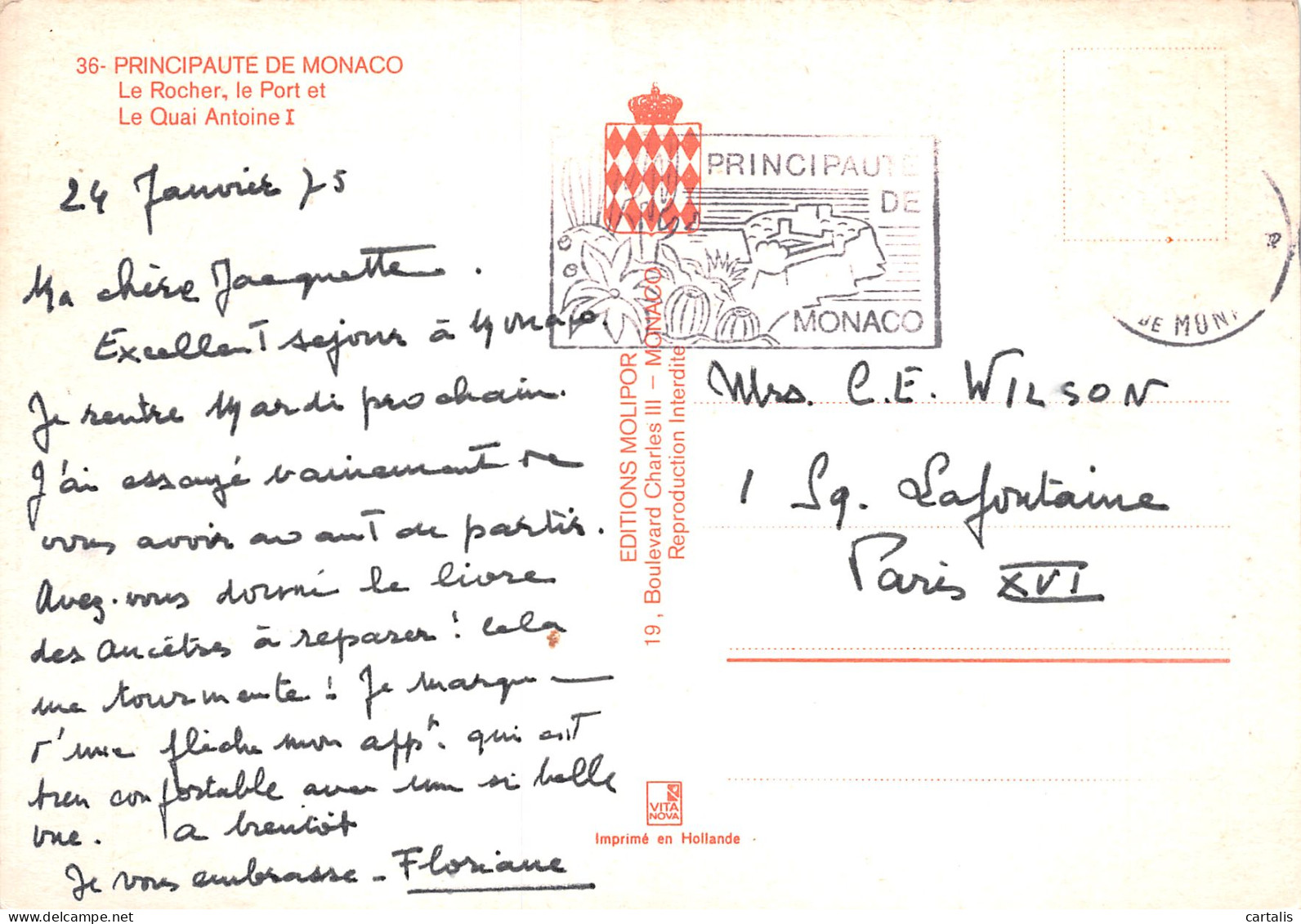 06-MONACO-N°4165-D/0337 - Sonstige & Ohne Zuordnung