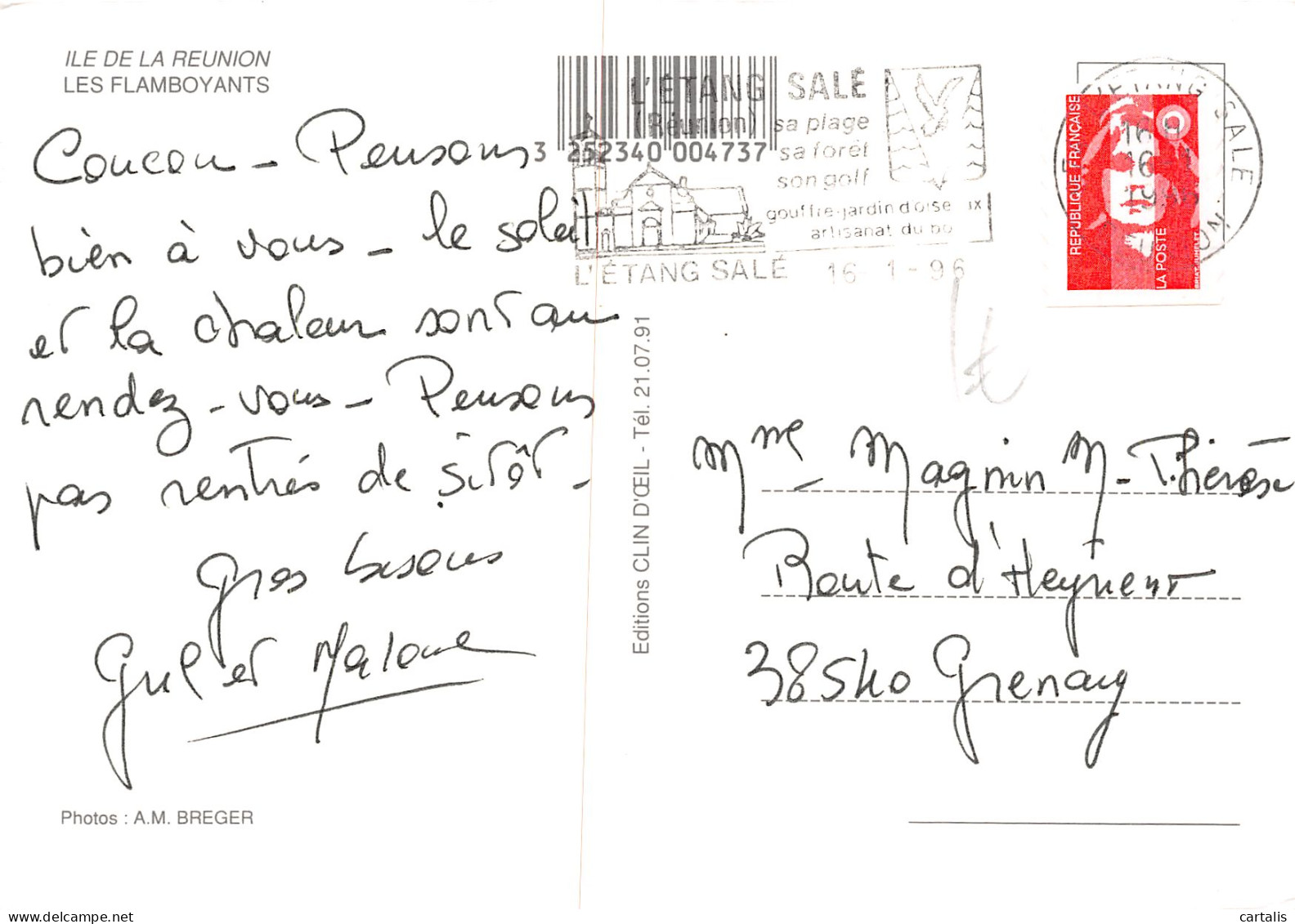 974-ILE DE LA REUNION-N°4165-D/0289 - Other & Unclassified